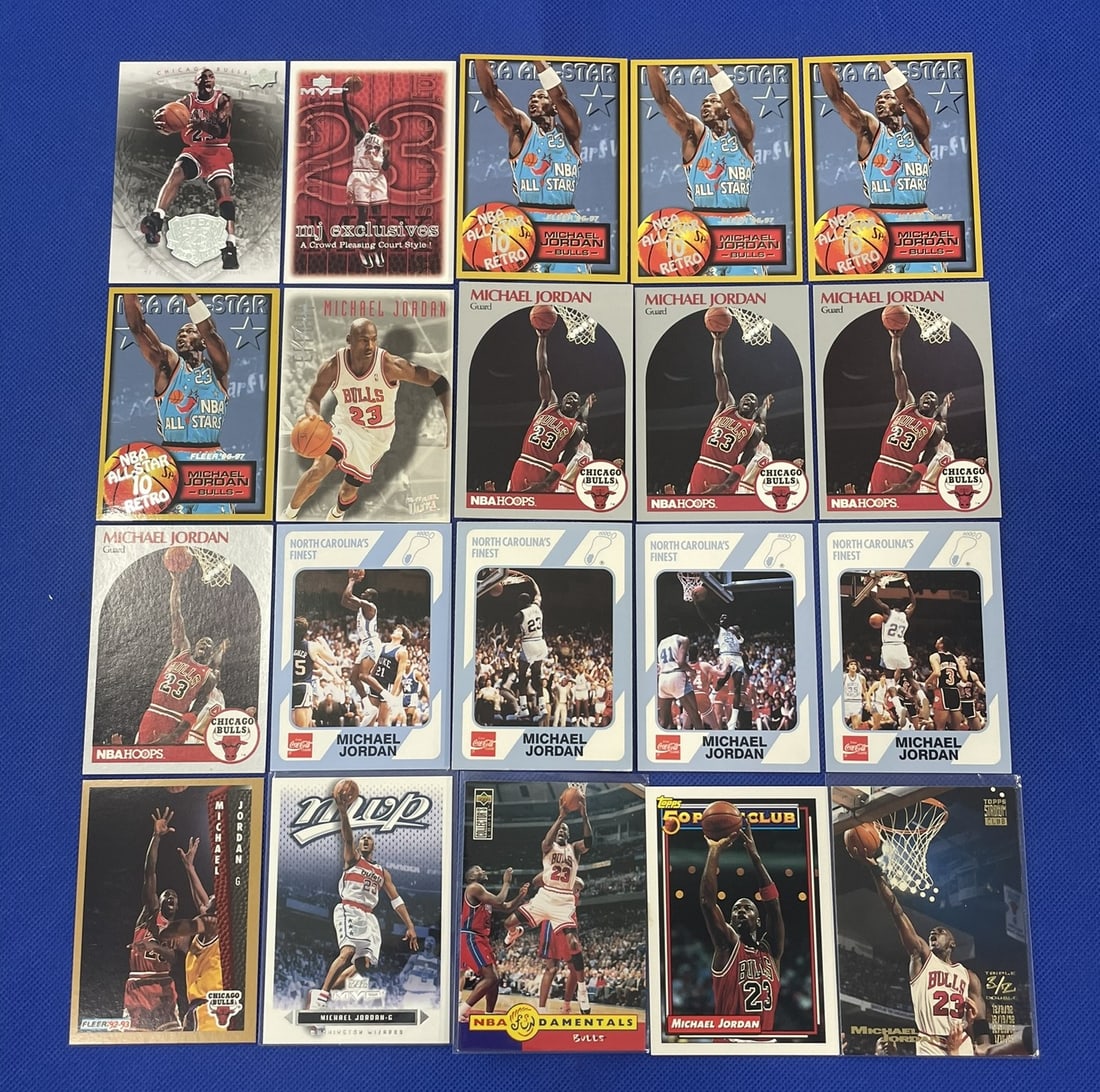 Large lot of Michael Jordan basketball cards (1 of 9)