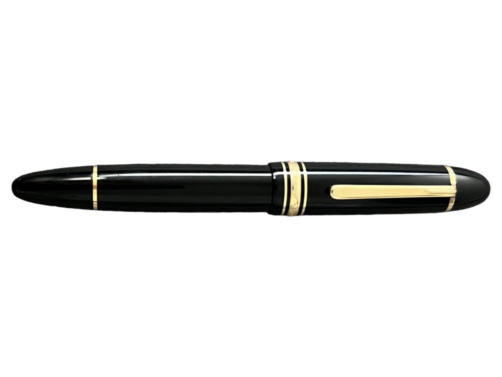 MONTBLANC MEISTERSTUCK 14K GOLD NIB NO 149 VINTAGE FAT FOUNTAIN PEN: MONTBLANC MEISTERSTUCK 14K GOLD NIB NO 149 VINTAGE FAT FOUNTAIN PEN, NIB IS MARKED 4810 14C 585