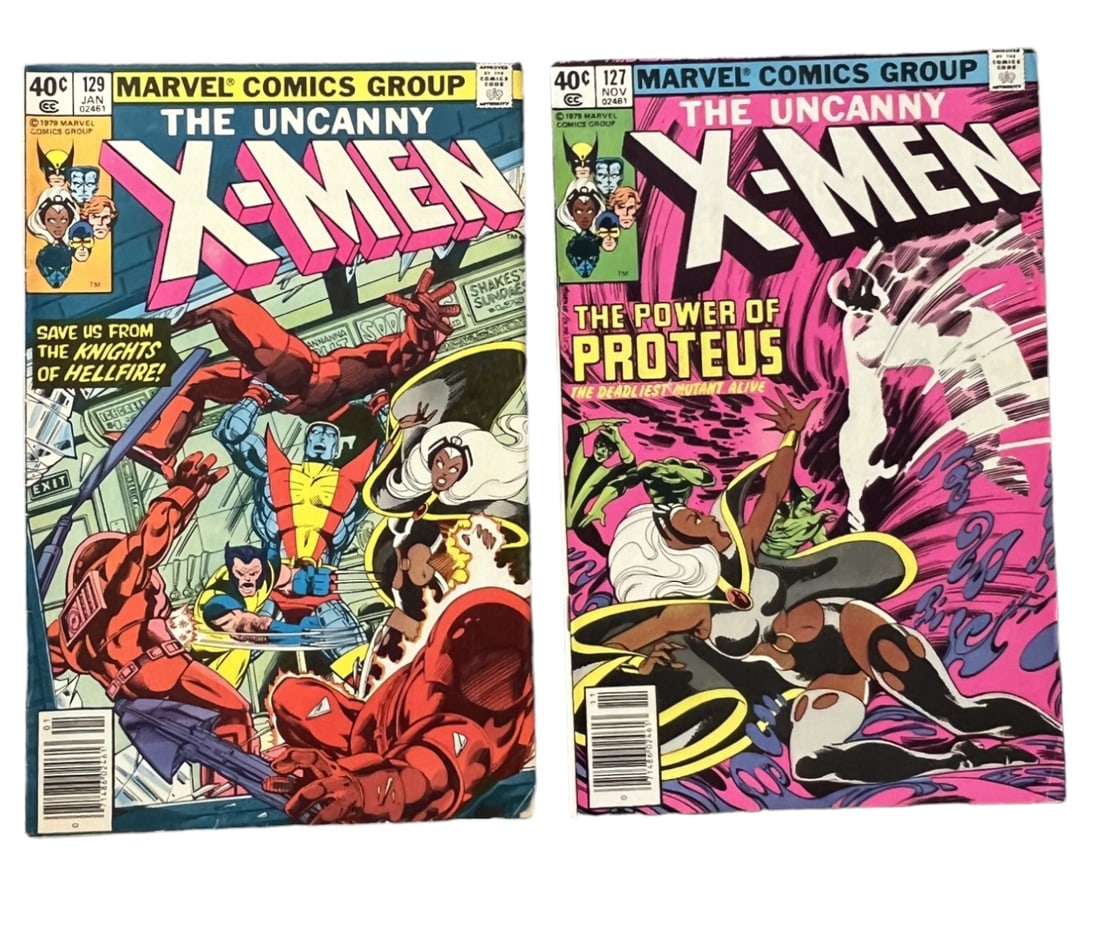 X-MEN # 127 129 MARVEL VINTAGE COMIC BOOK COLLECTION LOT (1 of 4)