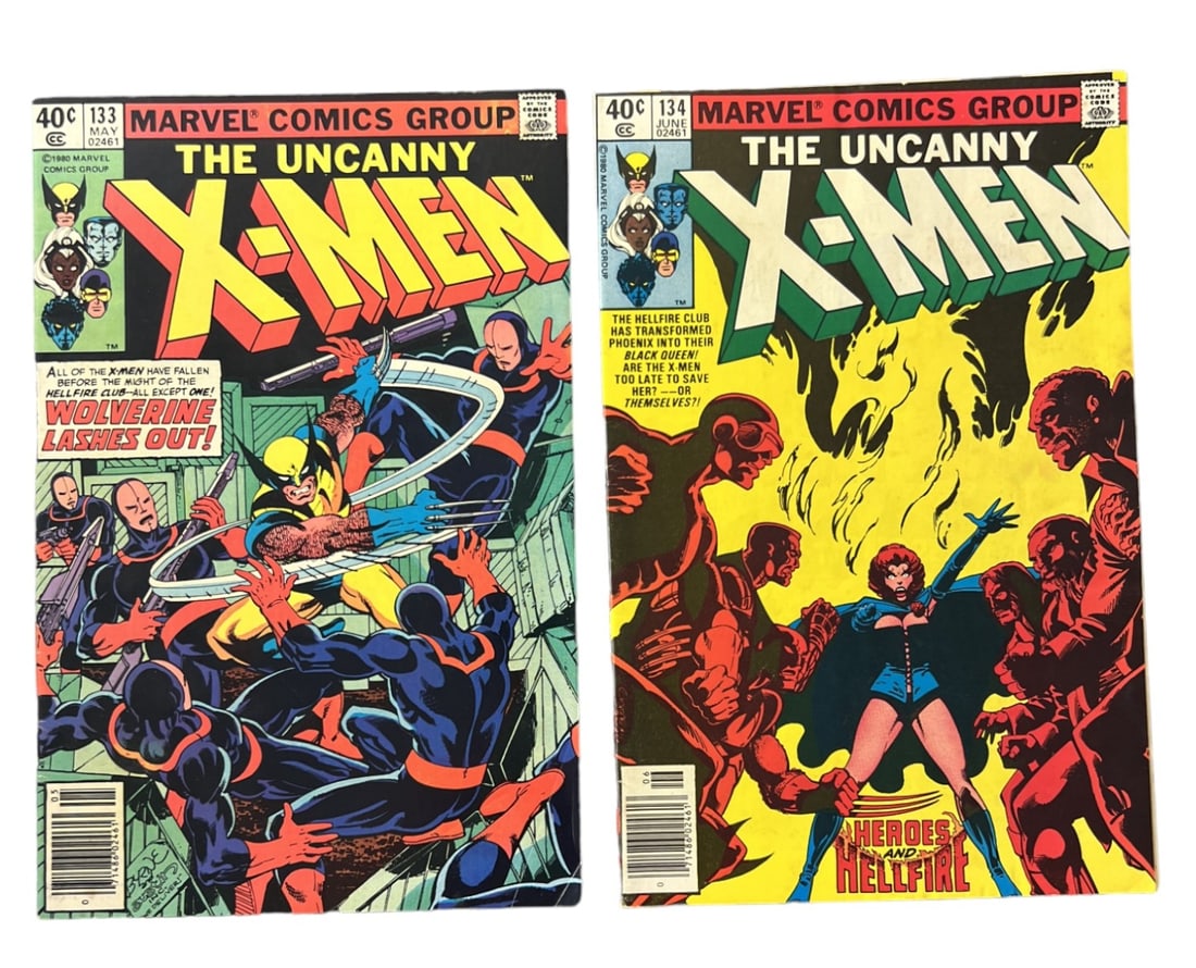 X-MEN # 133 134 MARVEL VINTAGE COMIC BOOK COLLECTION LOT (1 of 4)
