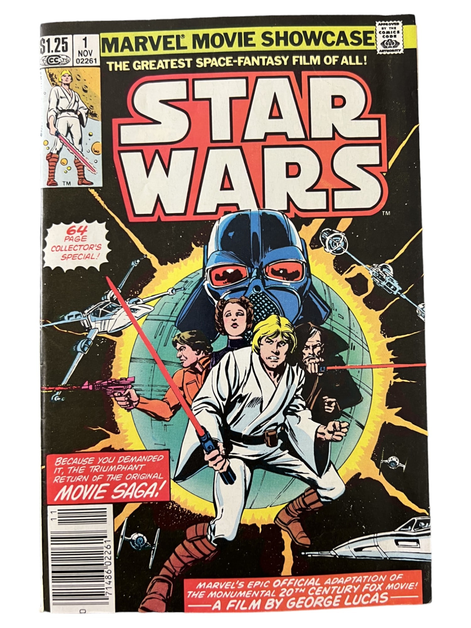 STAR WARS #1 MARVEL 1st APPEARANCE LUKE DARTH VADER 1977 FIRST PRINT (1 of 7)