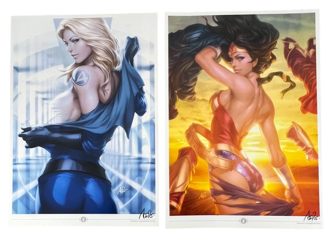 Stanley Artgerm Lau Signed Print Comic Art Collection Erotic Adult: Stanley Artgerm Lau Signed Print Comic Art Collection Erotic Adult