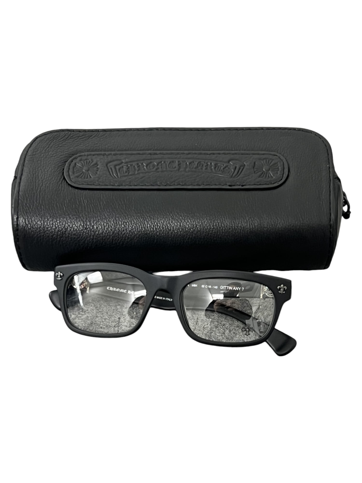 CHROME HEARTS  OPTICAL GLASSES STERLING SILVER WITH LEATHER CASE (1 of 9)