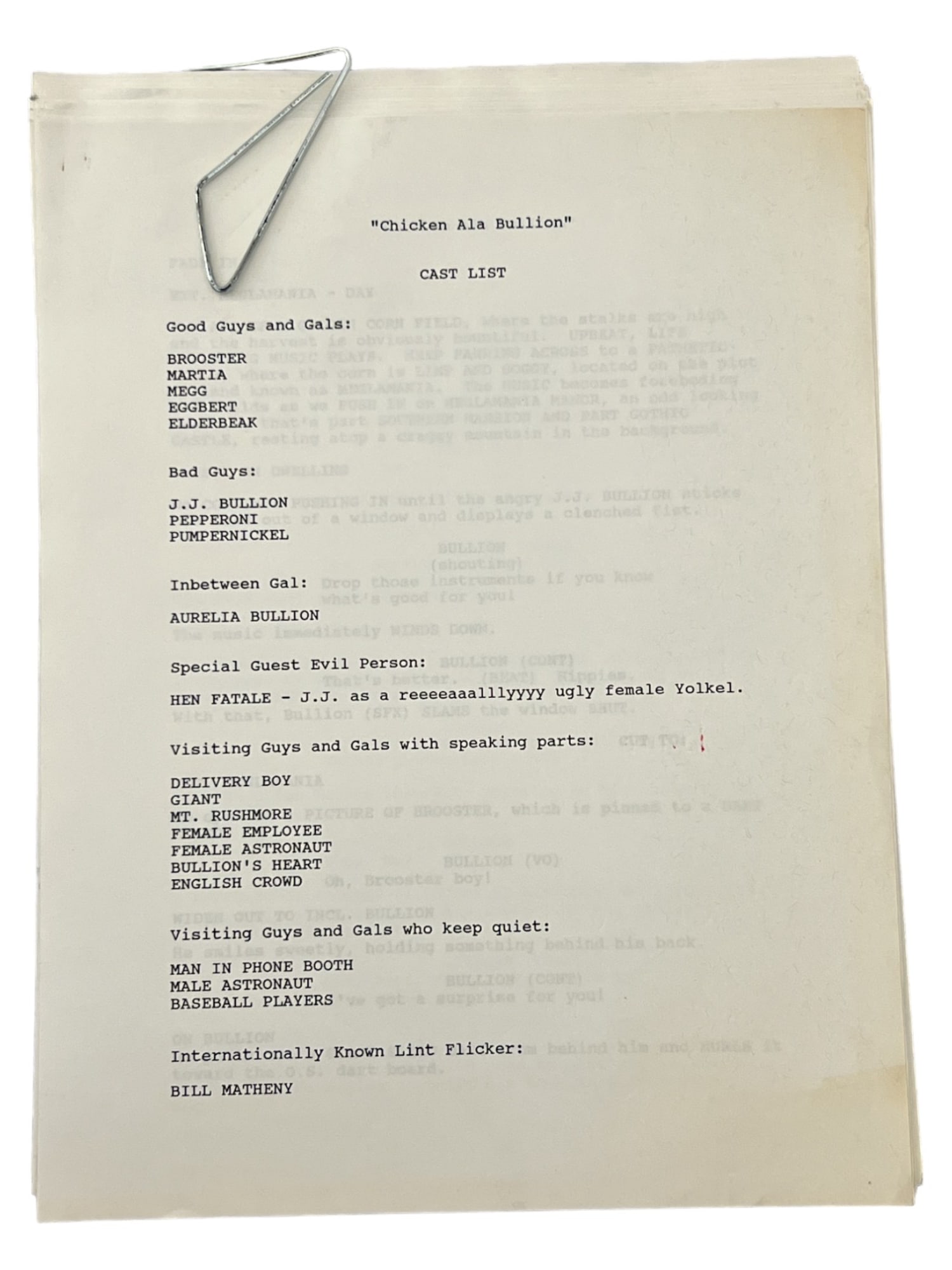 A PUP NAMED SCOOBY DOO  VINTAGE ANIMATION CARTOON TV 1990 SCRIPT HANNA BARBERA (1 of 6)