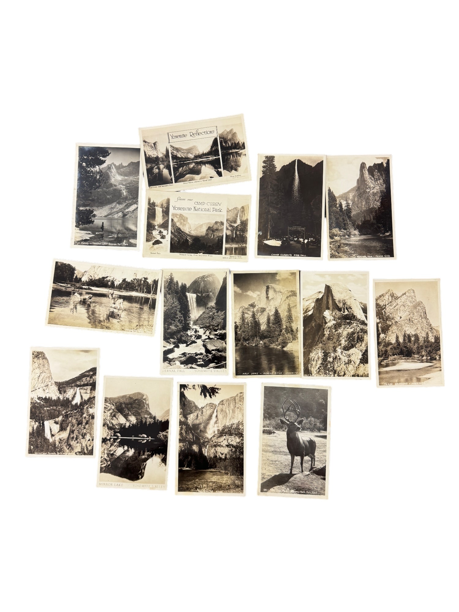 Vintage Yosemite Postcard Collection Lot (1 of 6)