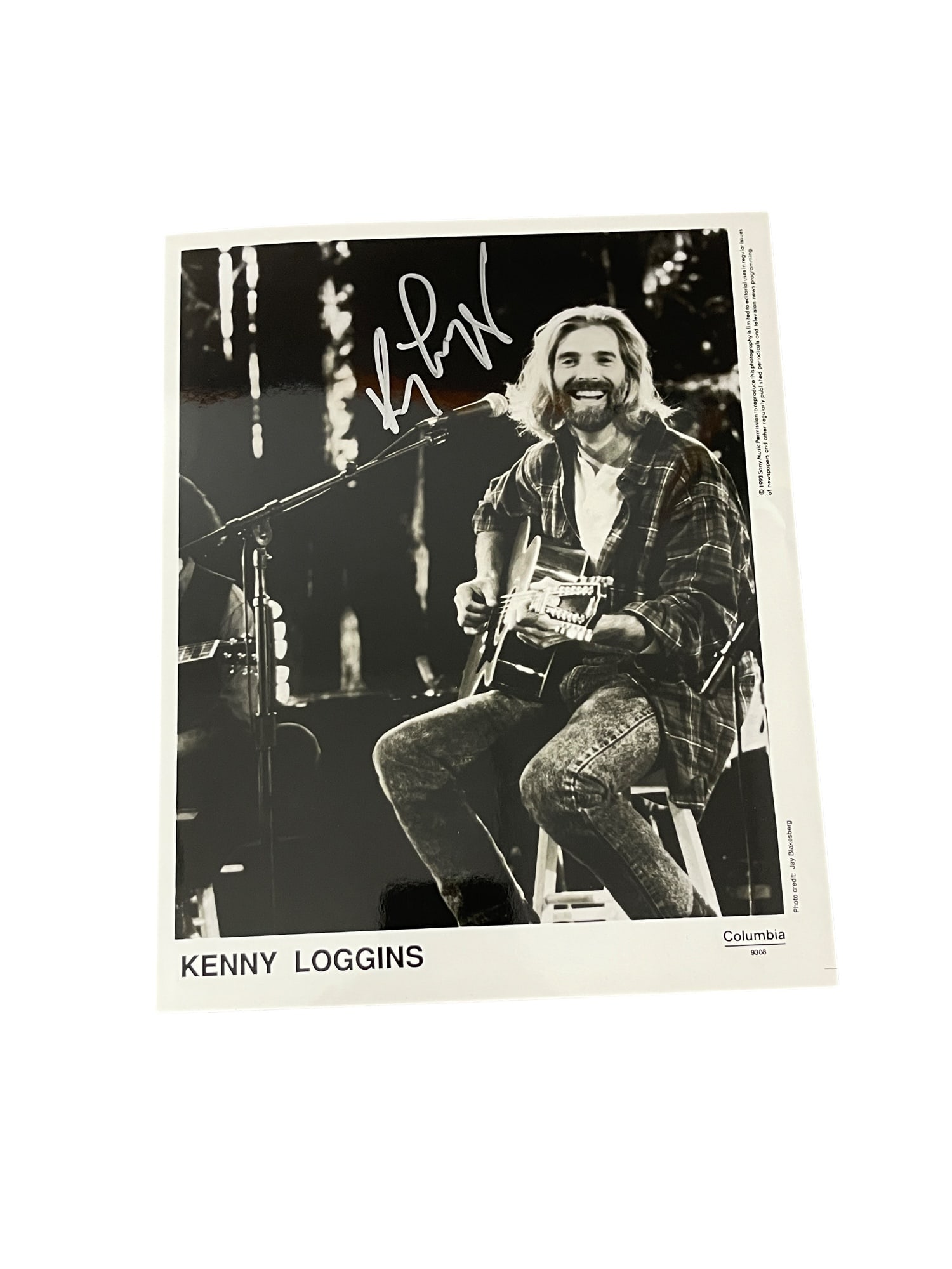 Kenny Loggins Photo Taken and Signed by RIchard Creamer Stamp in the Back (1 of 6)