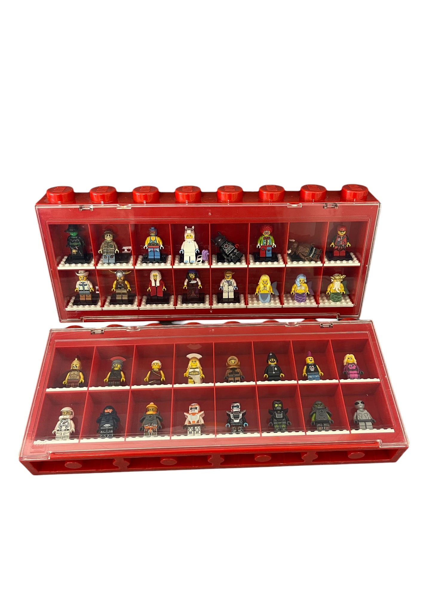 LEGO Minifigure Mini Lego People and Display Case Collection Lot (1 of 8)