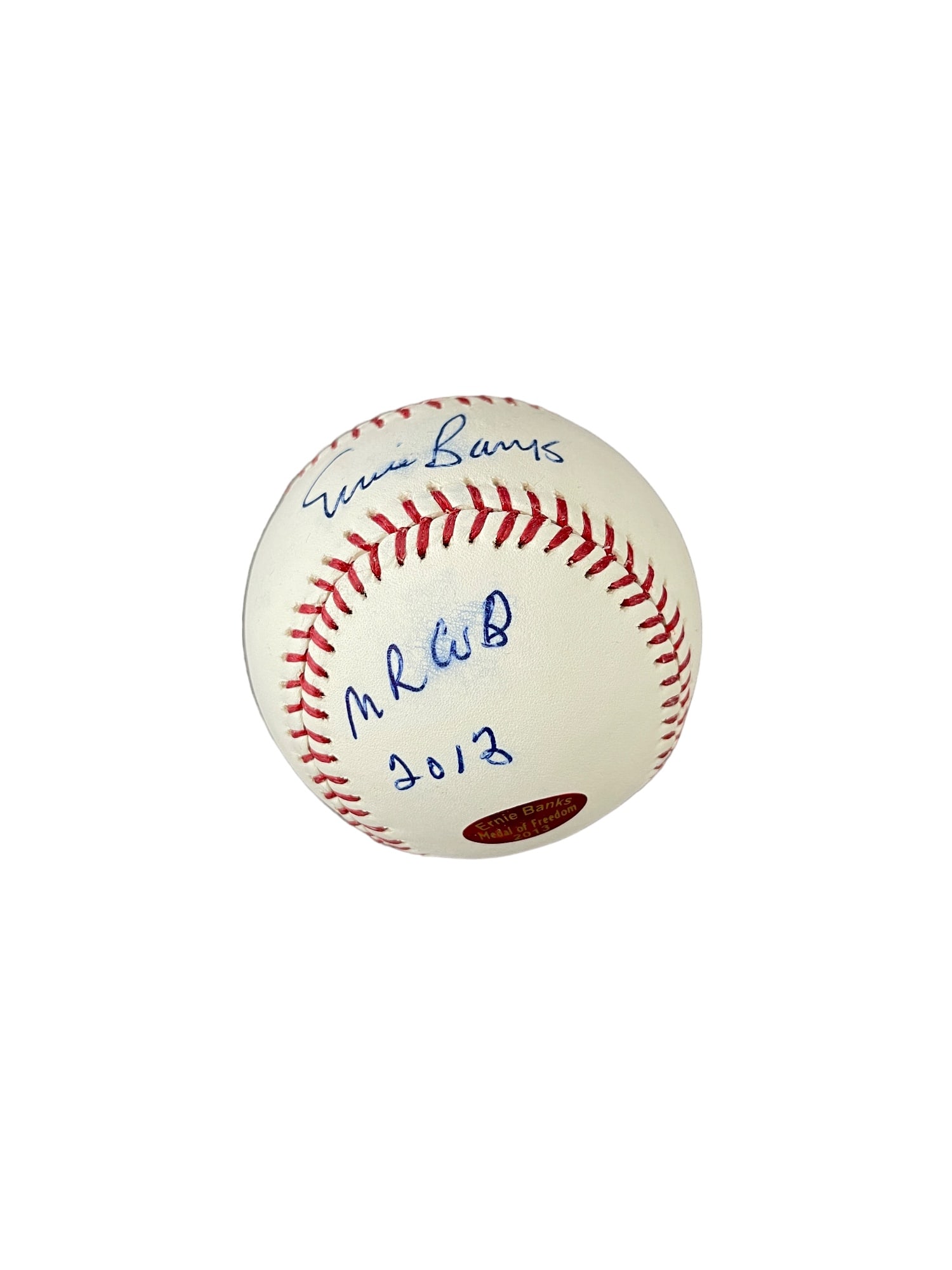 Ernie Banks Autographed Baseball "Mr. Cub" 2013 (1 of 5)