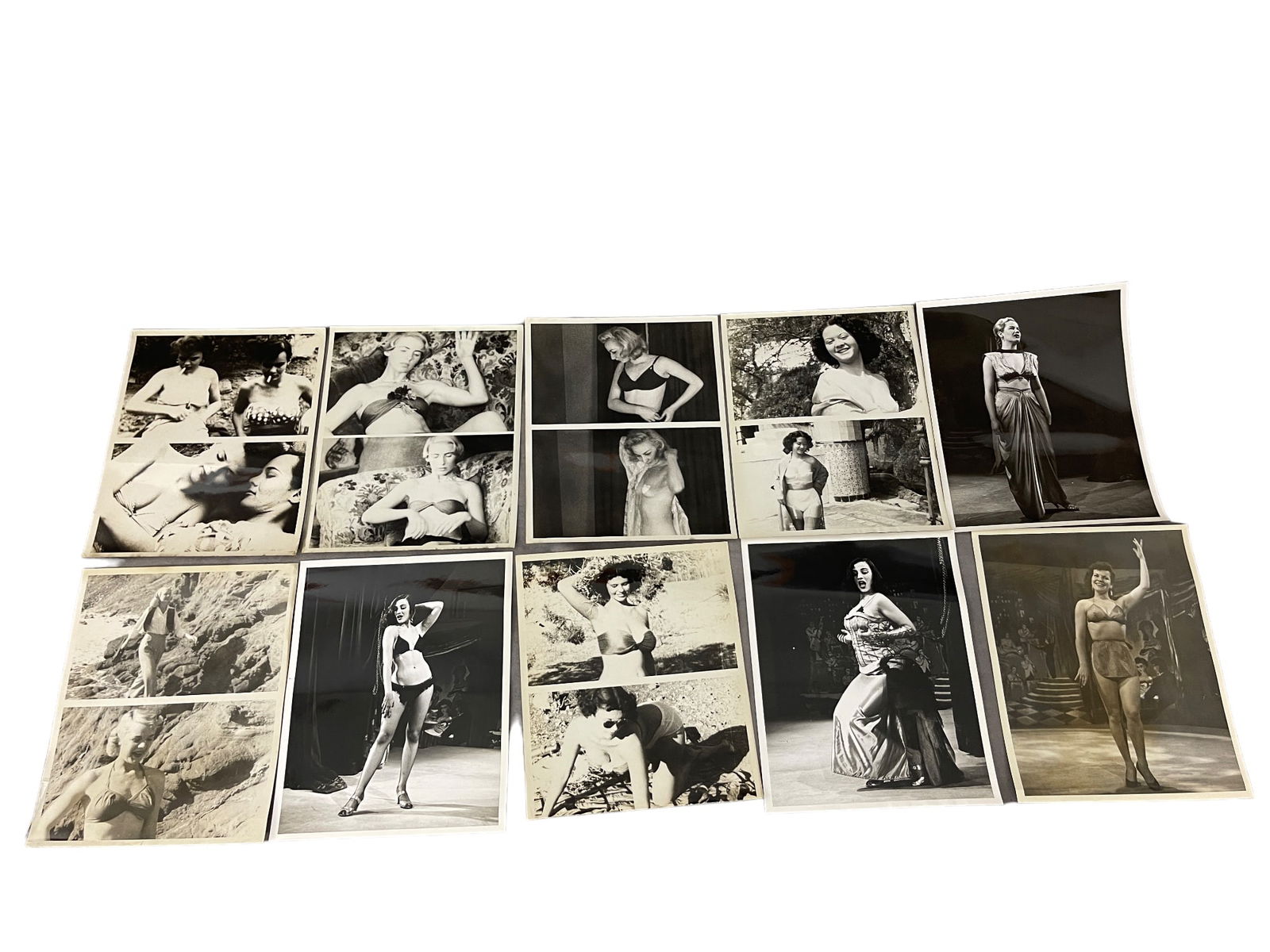 Vintage 1950's Original Burlesque Nude Pin up Model Risque Photo 8x10 Black & White Photographs: Vintage 1950's Original Burlesque Nude Pin up Model Risque Photo 8x10 Black & White Photographs Lot of 13
