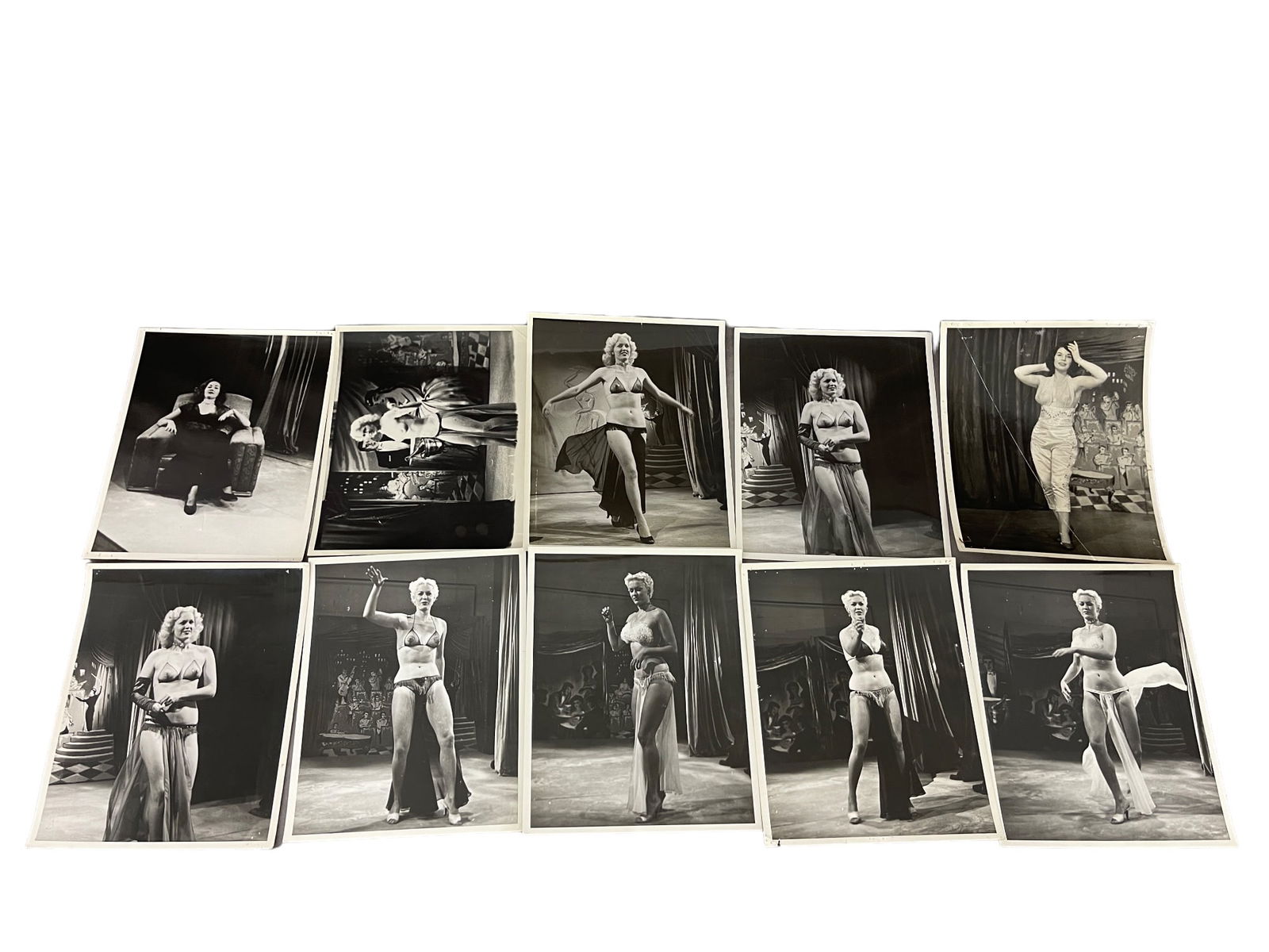 Vintage 1950's Original Burlesque Nude Pin up Model Risque Photo 8x10 Black & White Photographs: Vintage 1950's Original Burlesque Nude Pin up Model Risque Photo 8x10 Black & White Photographs Lot of 14