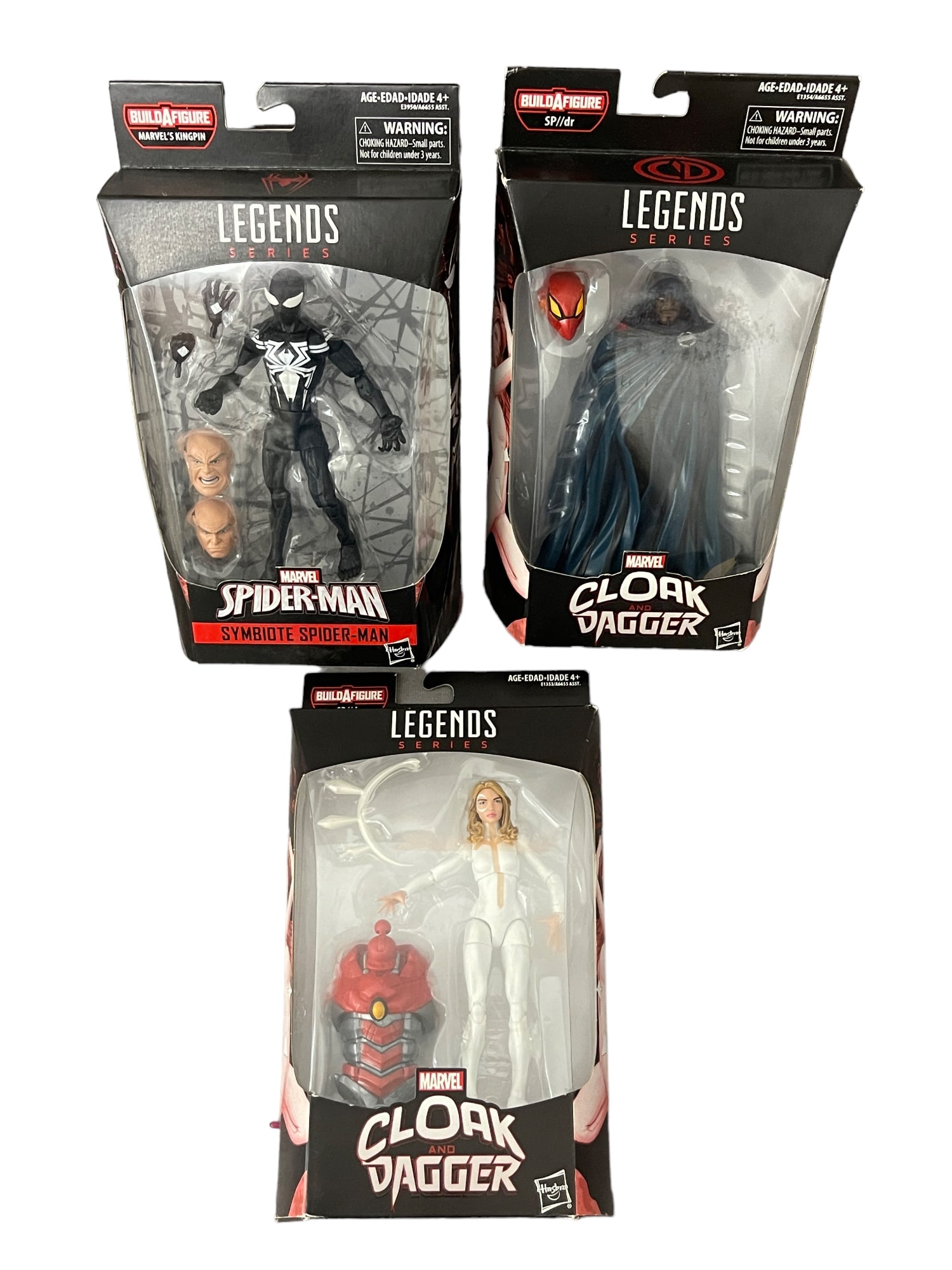 Marvel Legends Series Symbiote Spiderman Cloak and Dagger Action Figure Lot (1 of 6)