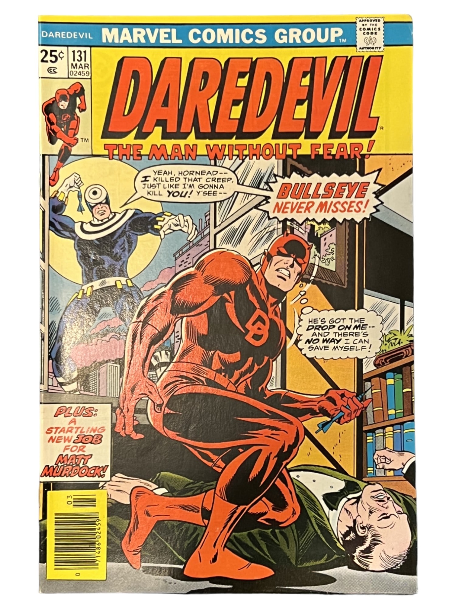 Daredevil #131 Marvel 1st App. Bullseye 1976 Comic Book (1 of 3)