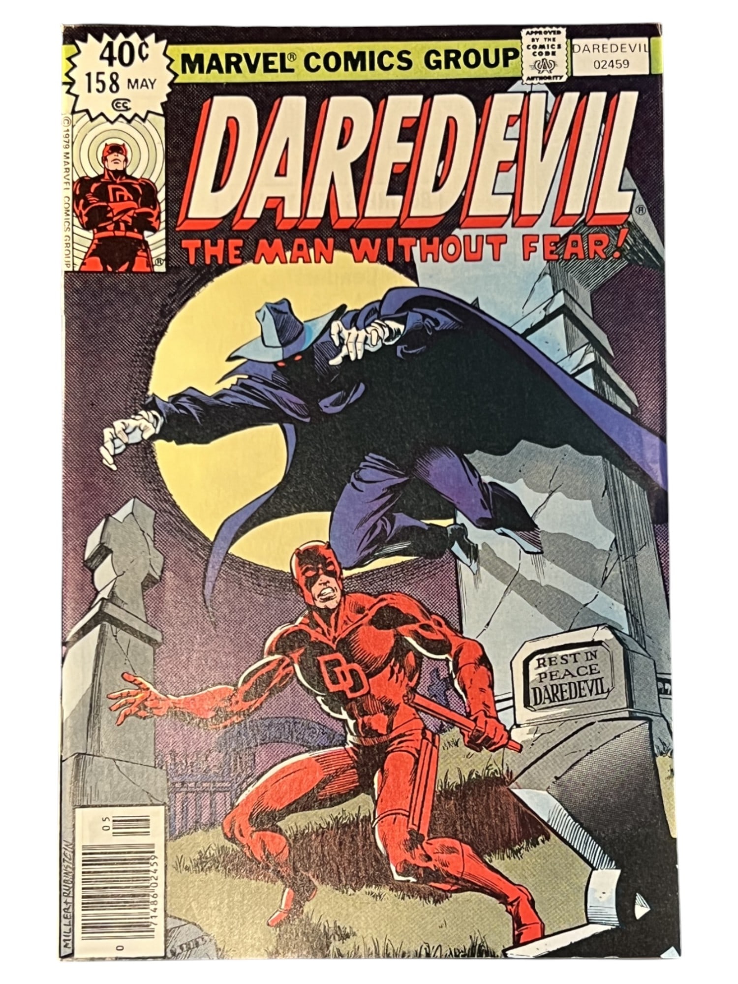 Daredevil #158 Marvel 1st Frank Miller Art 1979 Comic Book (1 of 3)
