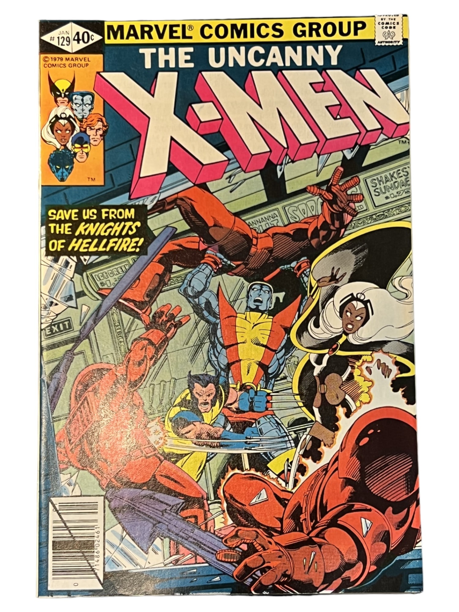 Uncanny X-Men #129 Marvel 1st Kitty Pryde Emma Frost 1980 Comic Book (1 of 3)