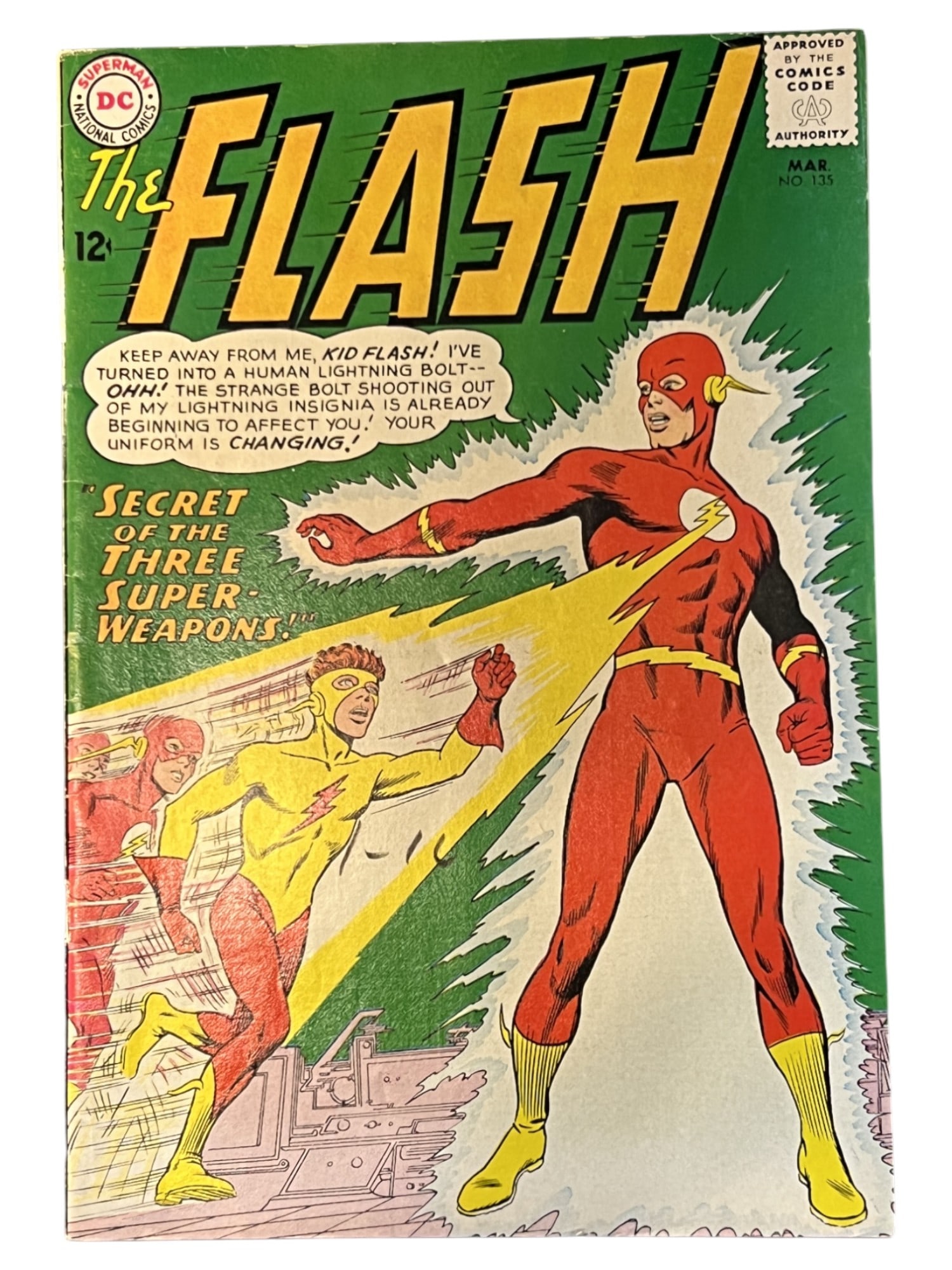 The Flash #135 DC 1st Kid Flash New Costume 1963 Comic Book (1 of 3)