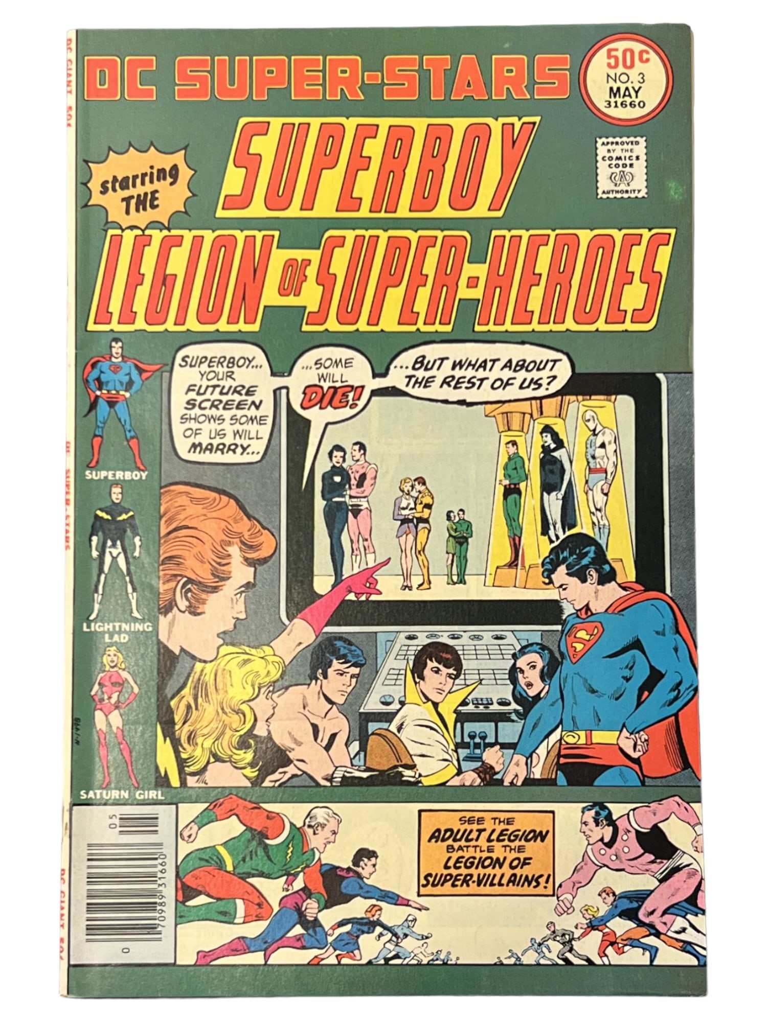 DC Super-Stars #3 DC 1976 Superboy & Legion of Super-Heroes Comic Book (1 of 3)