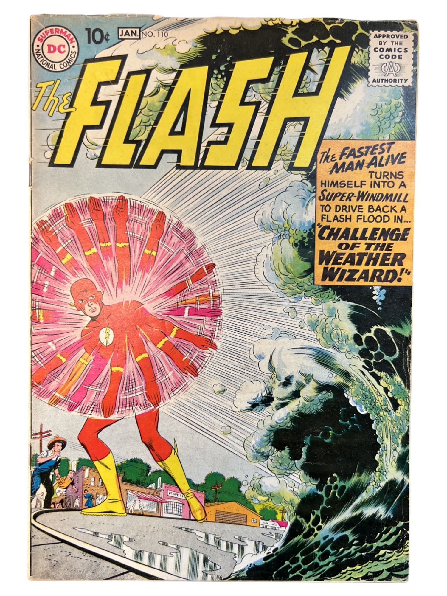 The Flash #110 DC 1st App of Kid Flash Wally West 1960 Comic Book (1 of 3)