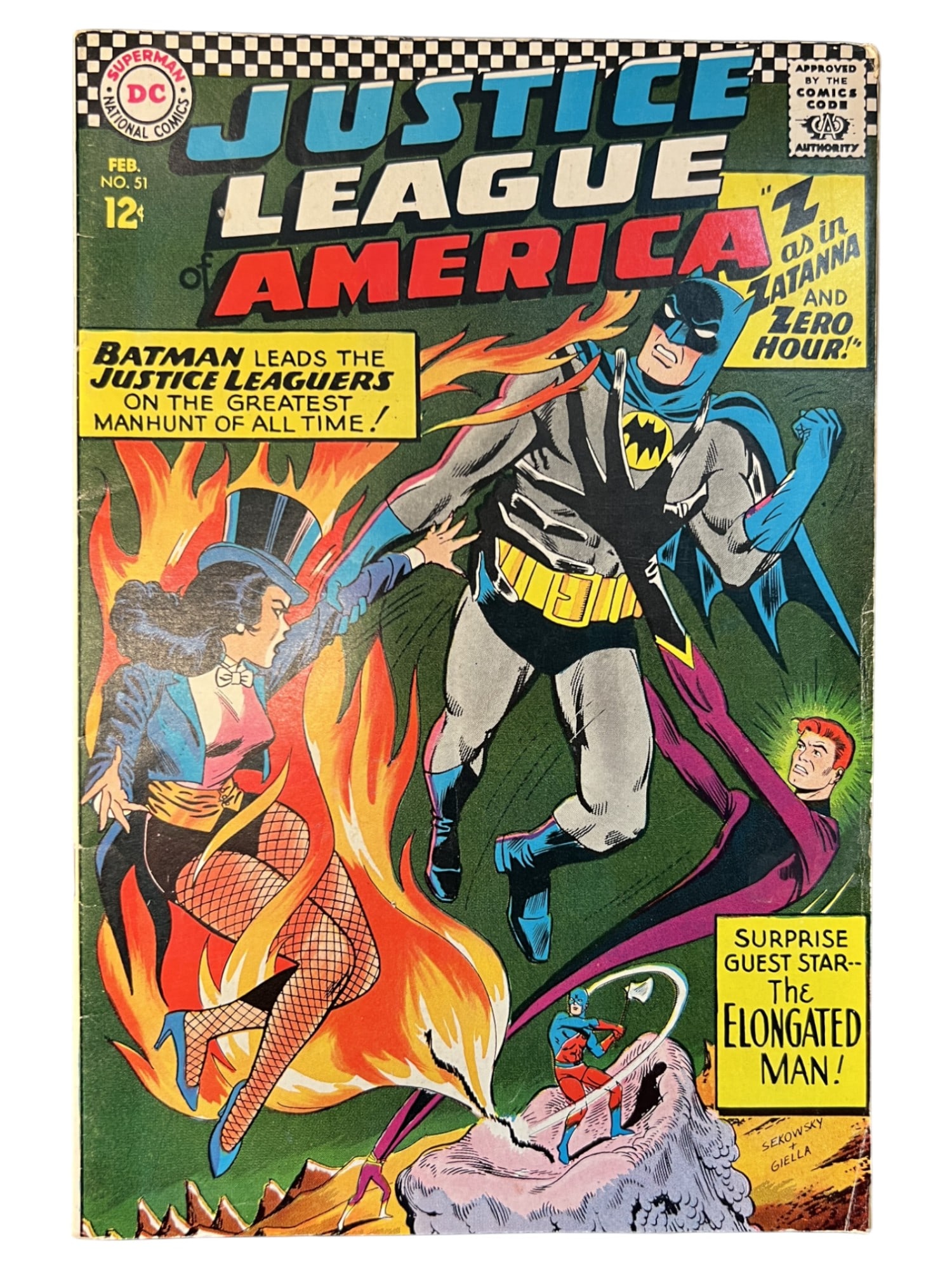 Justice League of America #51 DC 1st App Allura 1967 Comic Book (1 of 5)