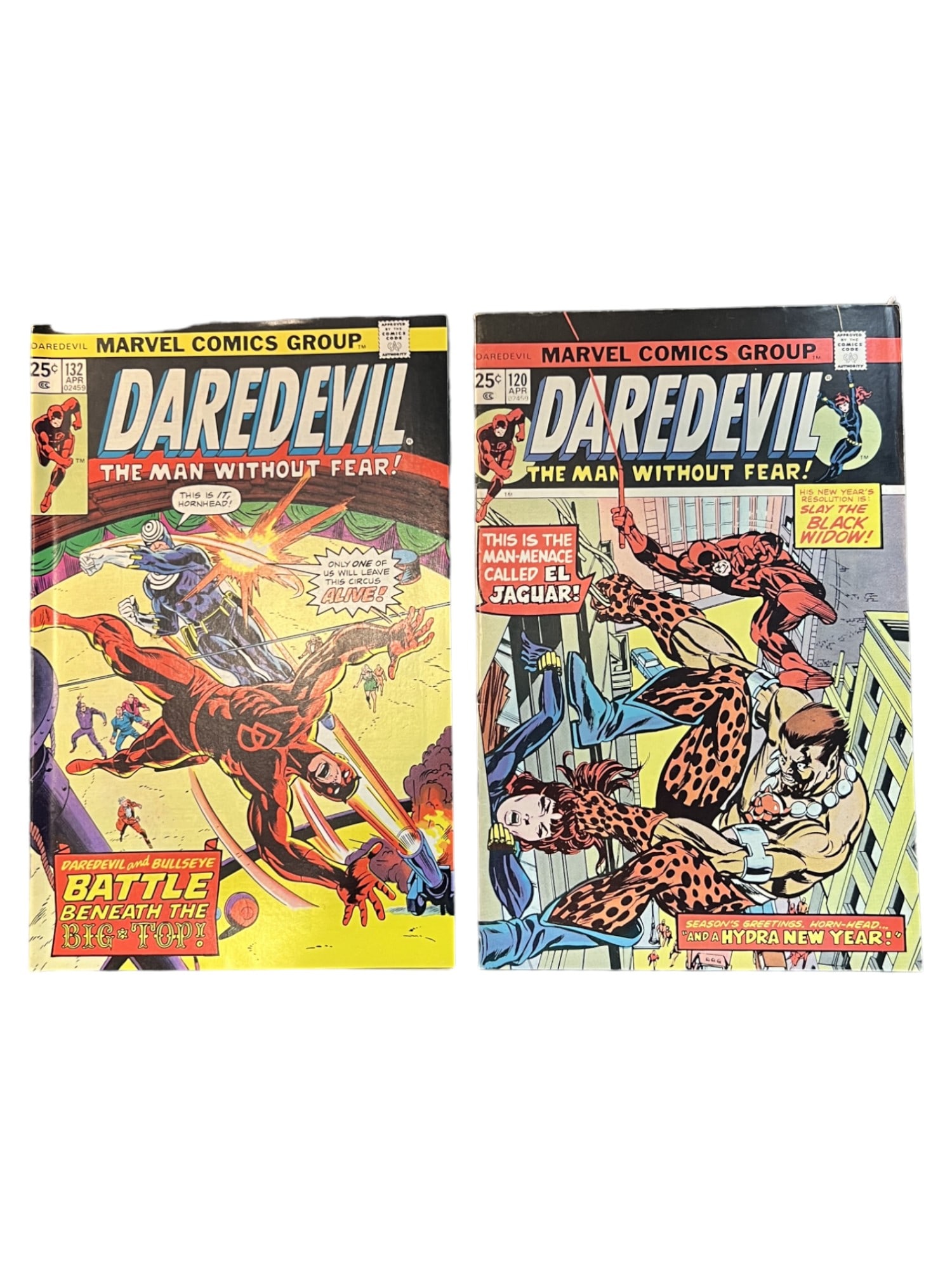 Daredevil #120 & #132 Marvel Comic Books (1 of 5)