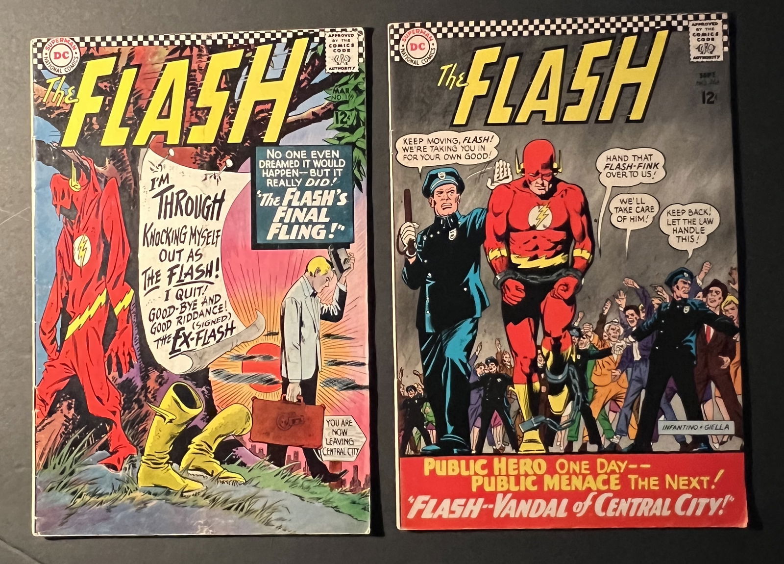 The Flash #159 & #164 DC Comic Books (1 of 4)