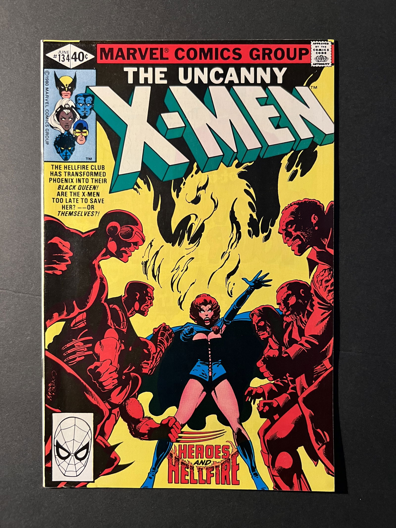 Uncanny X-Men #134 Marvel 1st App Dark Phoenix 1980 Comic Book (1 of 3)