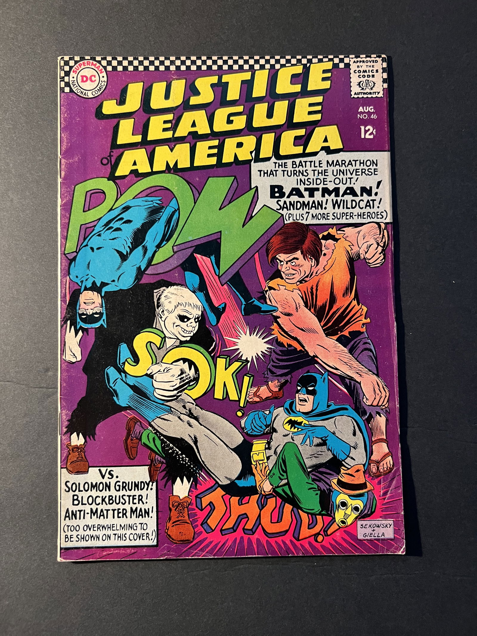Justice League of America #46 DC 1st App Sandman 1966 Comic Book (1 of 3)