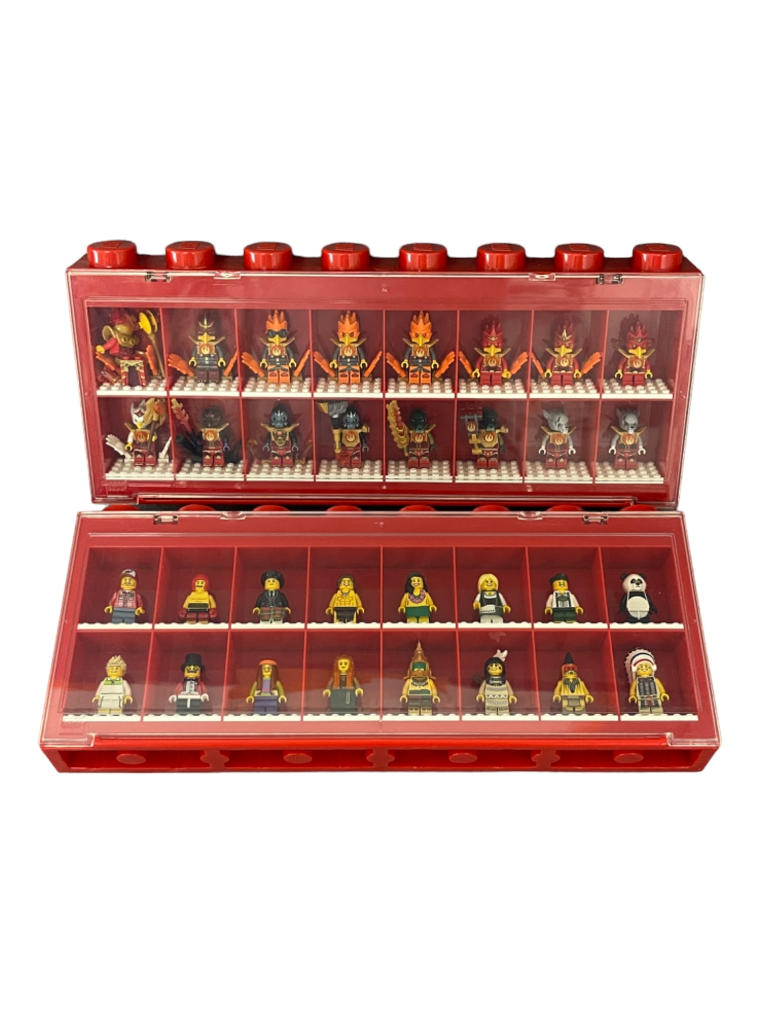 LEGO Minifigure Mini Lego People and Display Case Collection Lot (1 of 8)