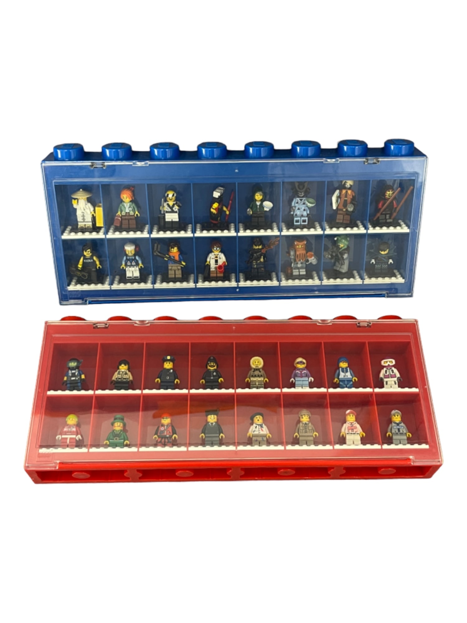 LEGO Minifigure Mini Lego People and Display Case Collection Lot (1 of 8)