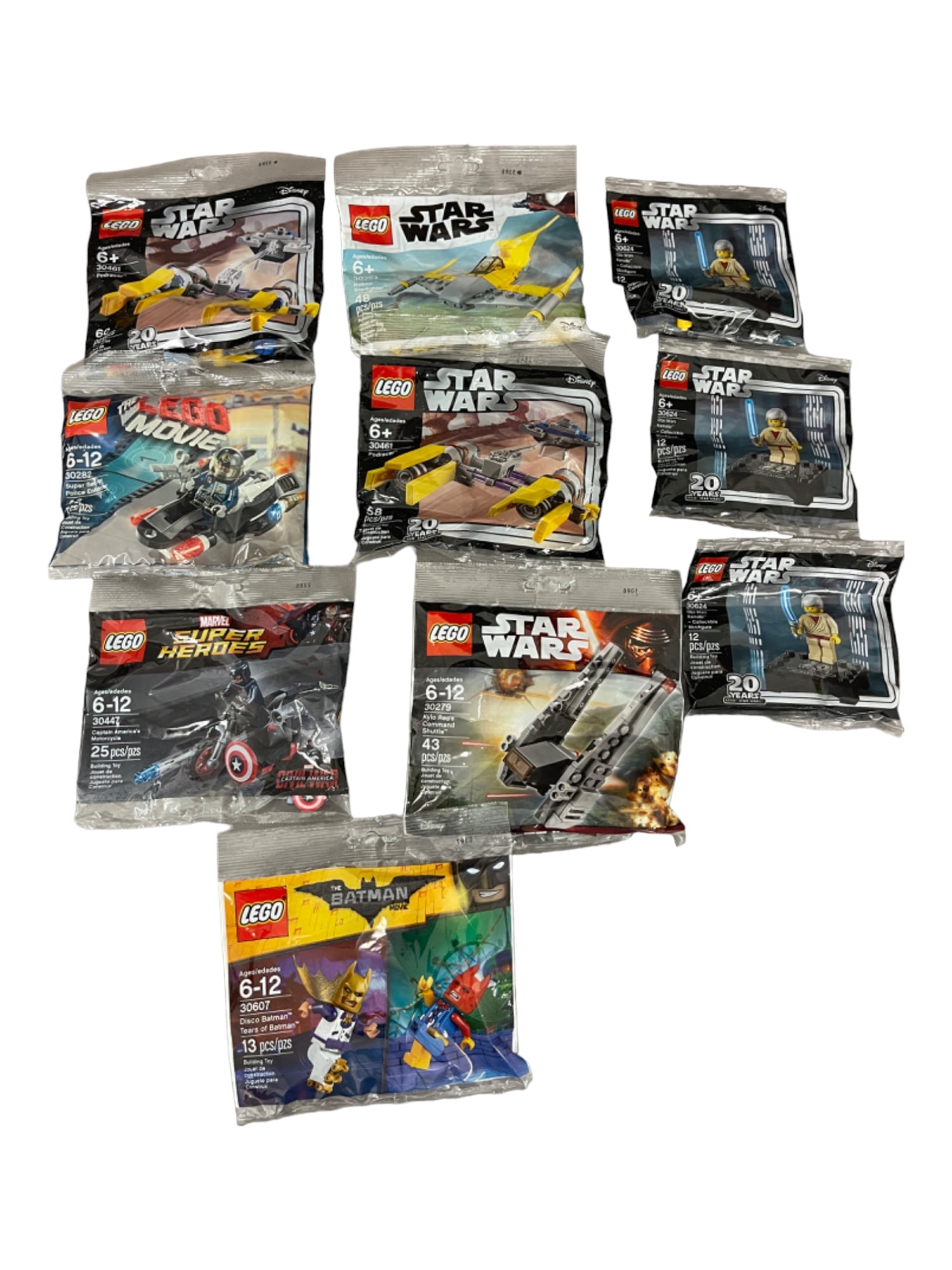 LEGO Bagged Building Toy Star Wars and Marvel Collection Lot (1 of 7)