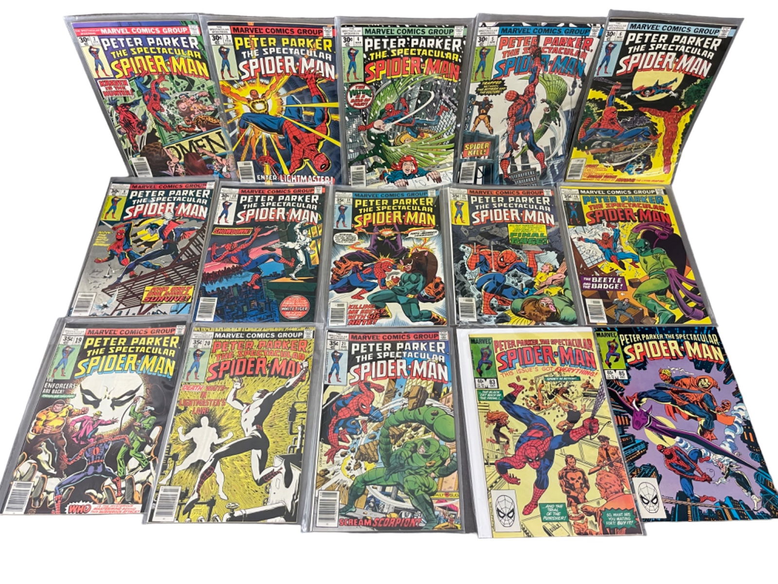 Peter Parker the Spectacular Spiderman Marvel Comic Book Collection Lot of 15 (1 of 9)
