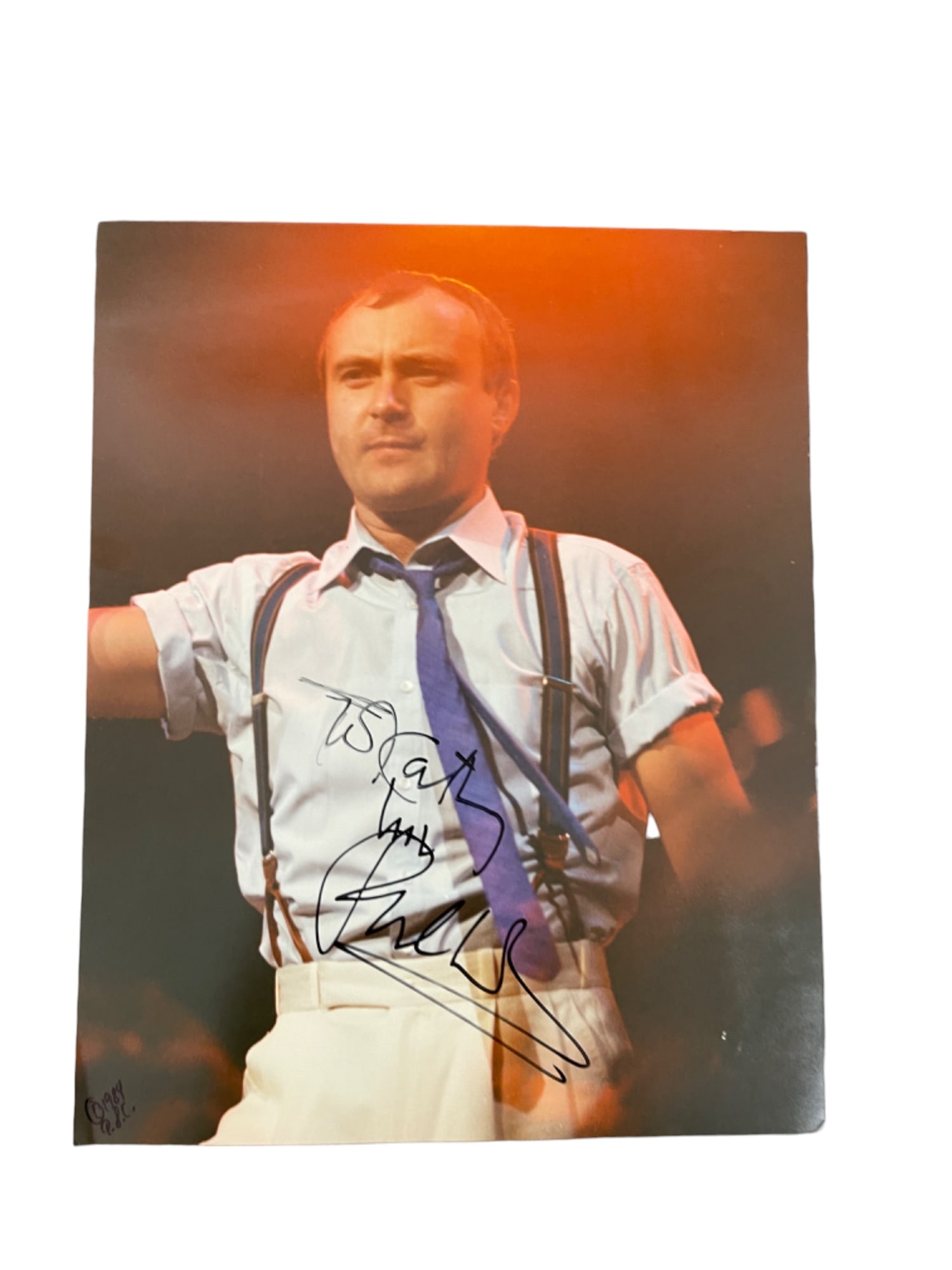 Phil Collins Signed Autographed 1984 Photo 8x10 IN (1 of 4)