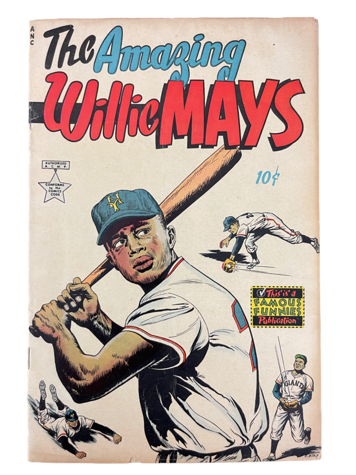 1954 The Amazing Willie Mays Baseball Comics Famous Funnies (1 of 3)