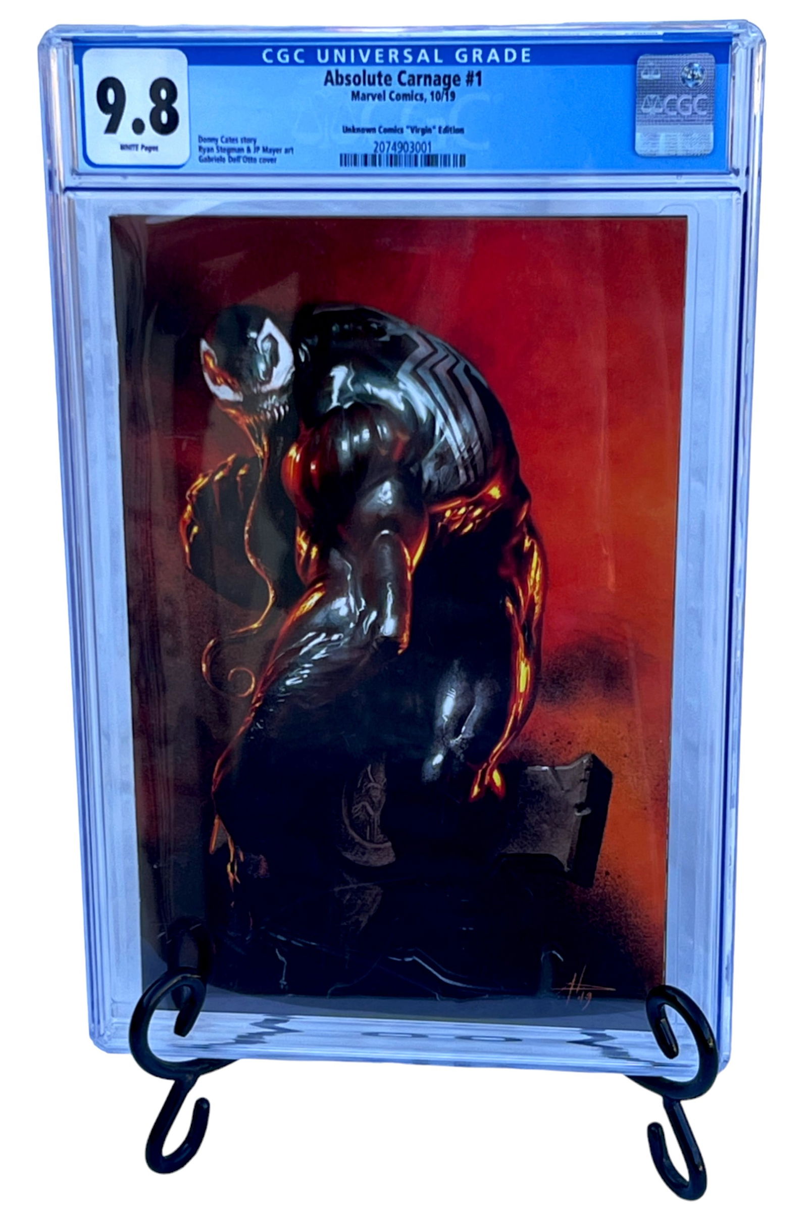 Comic Book ABSOLUTE CARNAGE #1, Unknown Comics Dell 'Otto Virgin Varint CGC 9.8 (1 of 3)