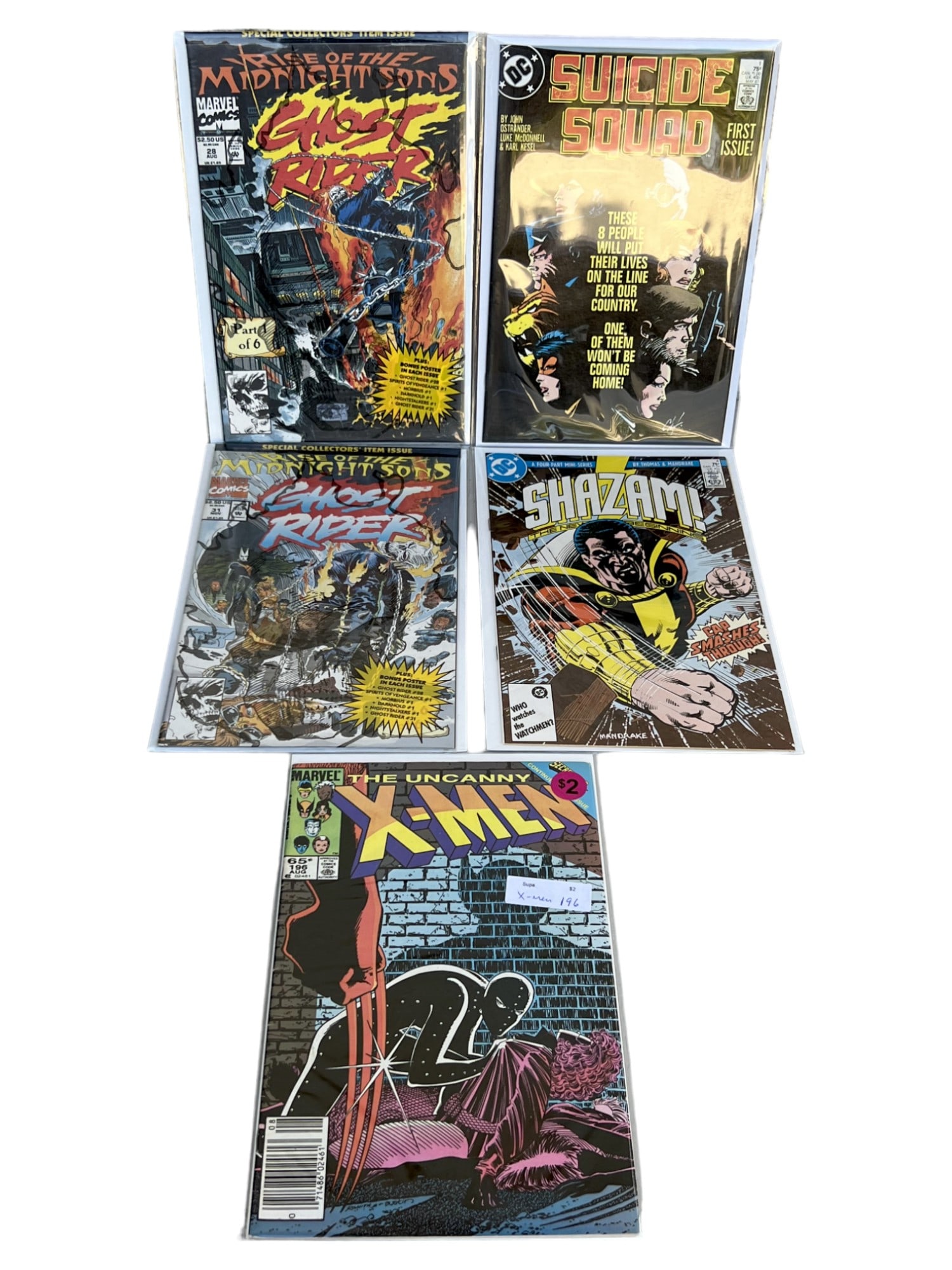 COMIC BOOK GHOST RIDER X-MEN SUICIDE SQUAD LOT (1 of 12)