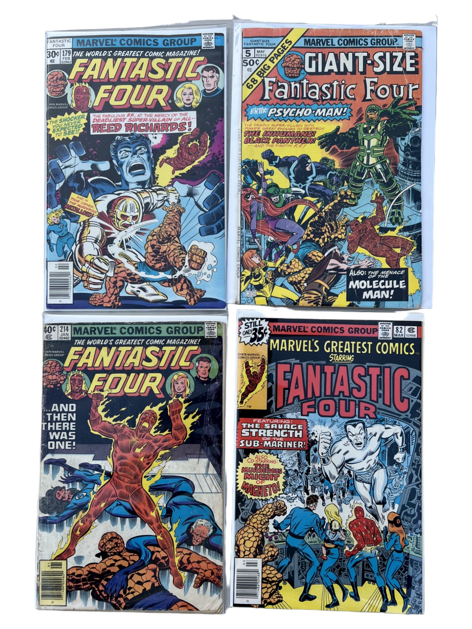 COMIC BOOK FANTASTIC FOUR 214, 82, 5, 179 MARVEL COMIC (1 of 6)