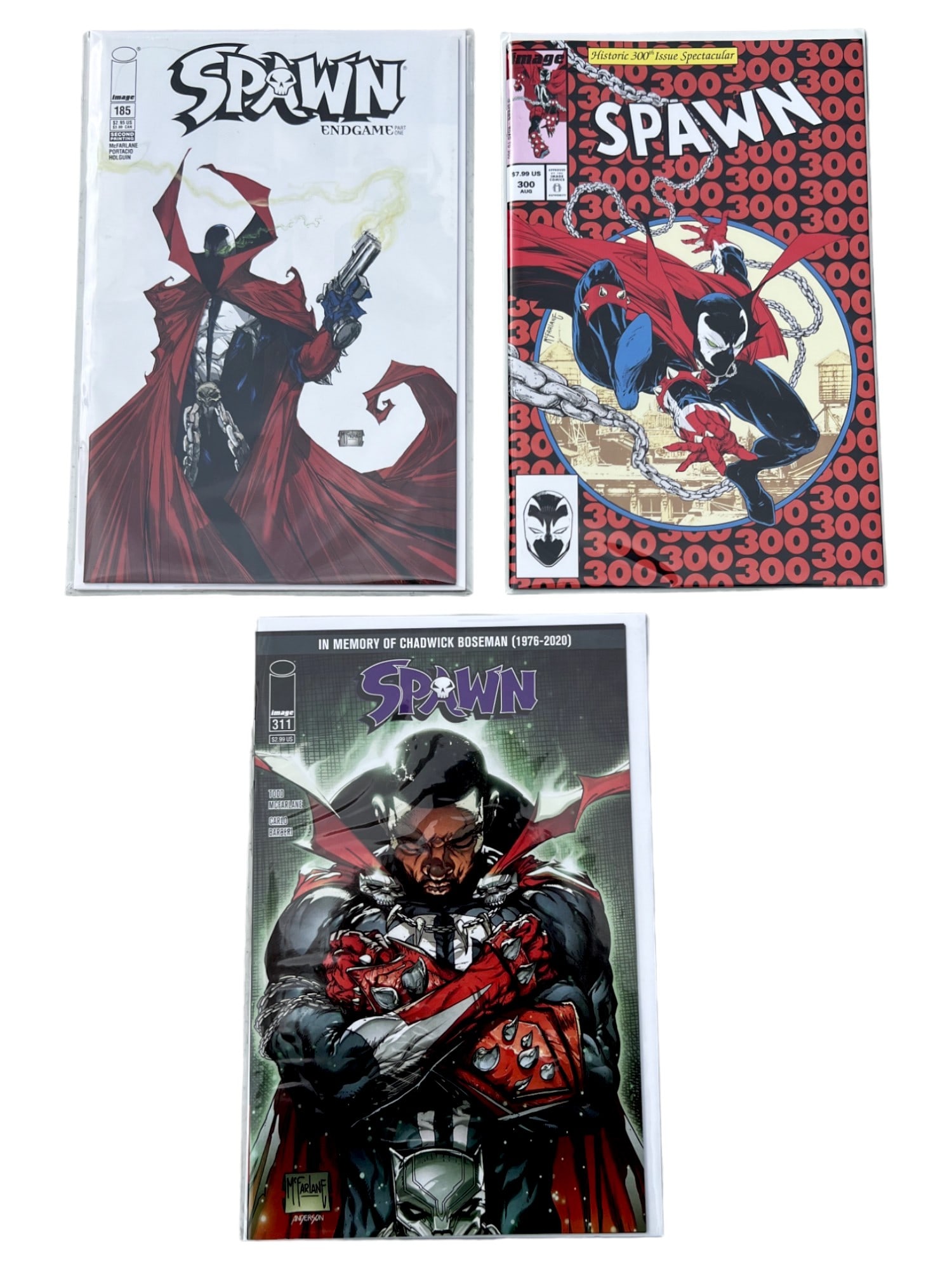 Comic Book Spawn 300, 185, 311 Collection lot 3  NF (1 of 13)