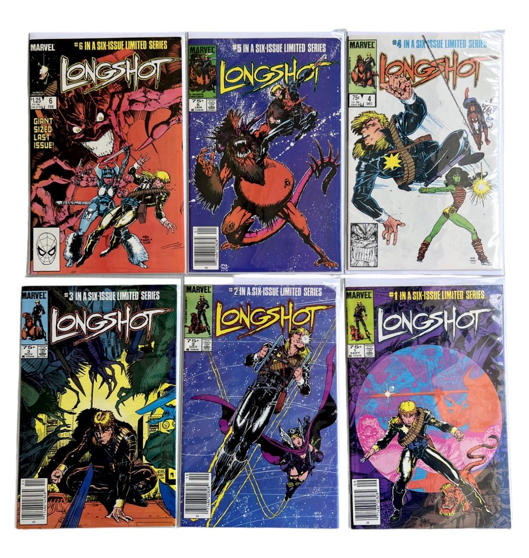 Comic Book Longshot 1-6 collection lot 6 Marvel Comics (1 of 7)