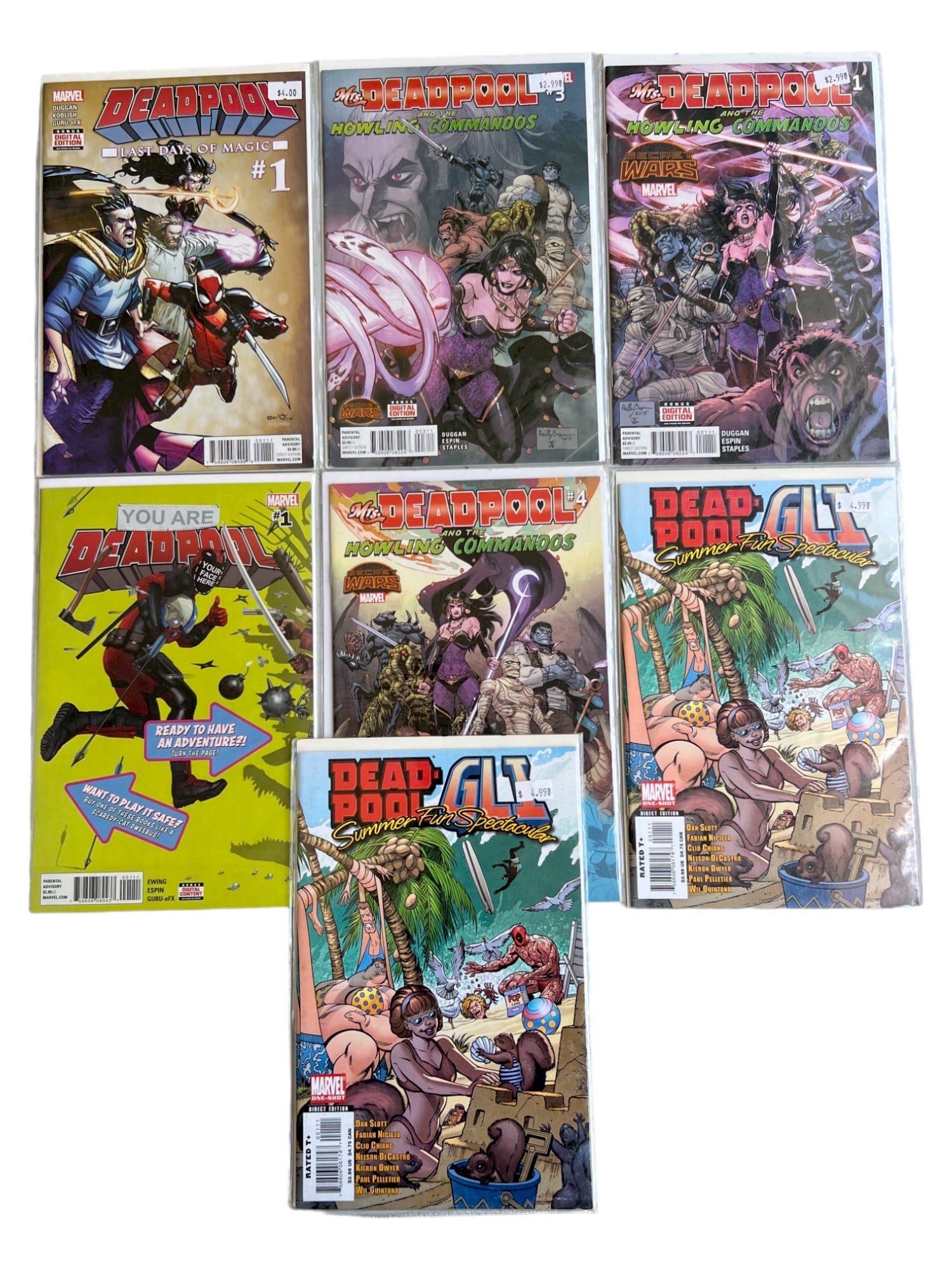 Comic Book Deadpool collection lot 7 Marvel Comics (1 of 7)