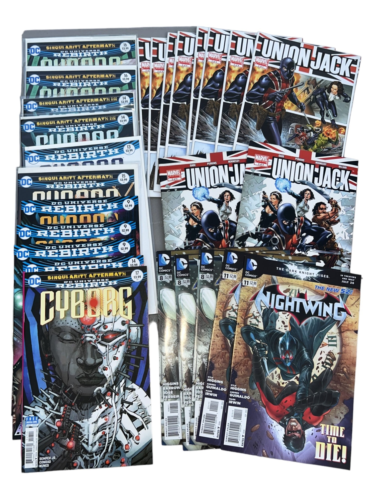COMIC BOOK CYBORG UNION JACK NIGHTWING DC COMICS LOT 26 NEW (1 of 9)