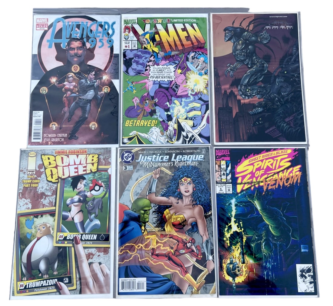 VINTAGE COMIC BOOK X-MEN 1, AVENGERS JUSTICE LEAGUE BOMB VF (1 of 5)