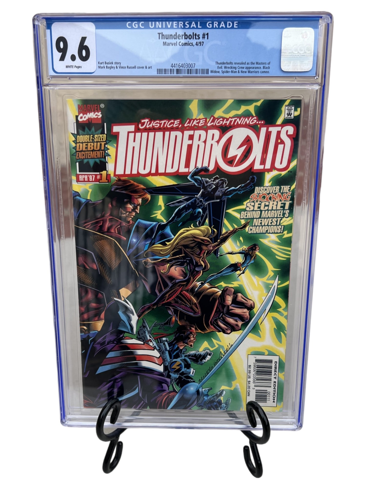 Thunderbolts 1 4/97 Marvel Comics CGC 9.6 WHITE (1 of 4)