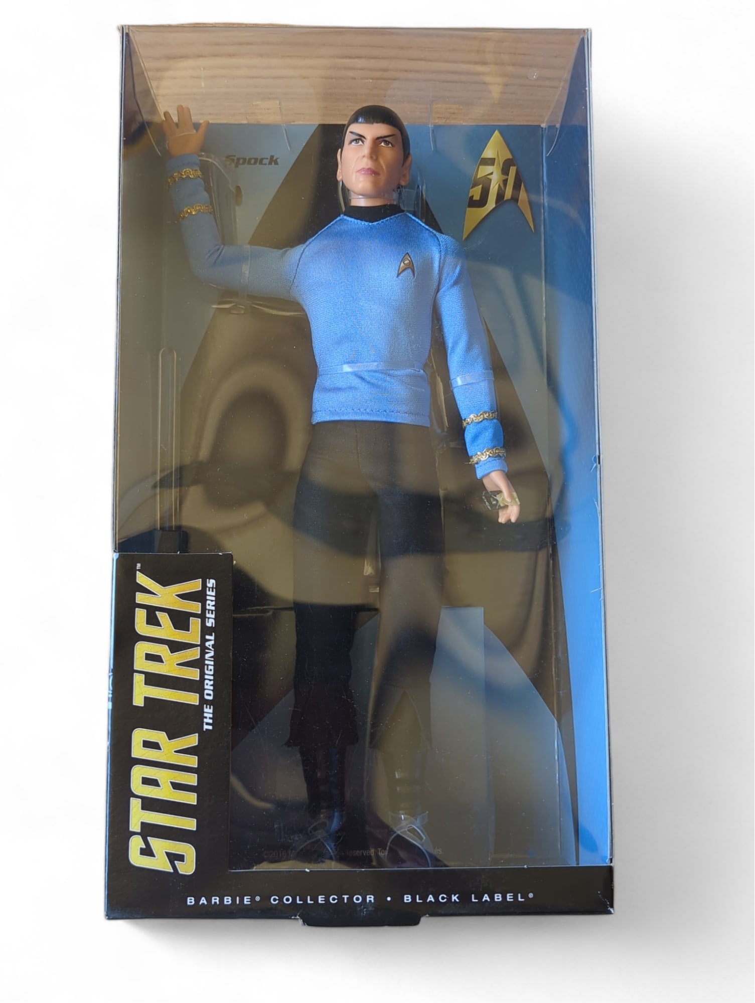 Barbie Star Trek 50th Anniversary Mr. Spock Barbie Collector Black Label (1 of 2)