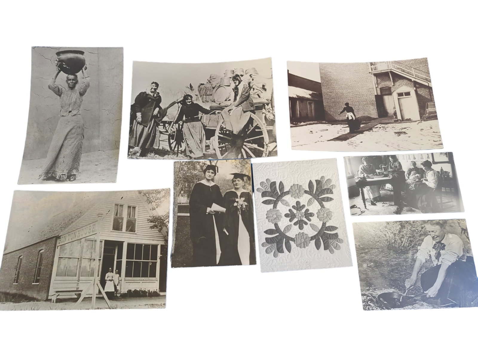 Antique historical photographs on board: From Museums in New Mexico & Colorado. Largest is 13.5X10"