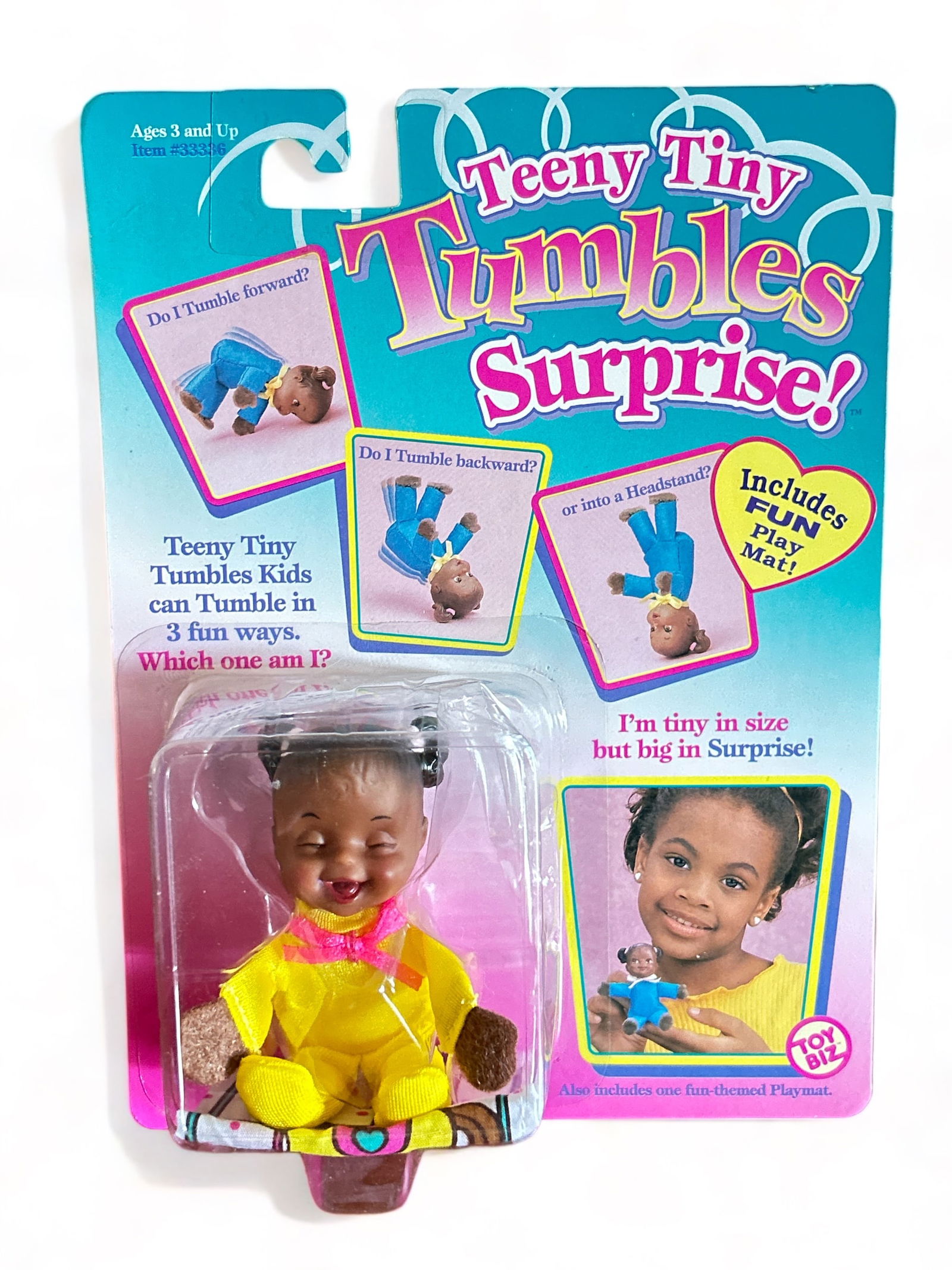 Teeny Tiny Tumbles Surprise African American doll (1 of 2)