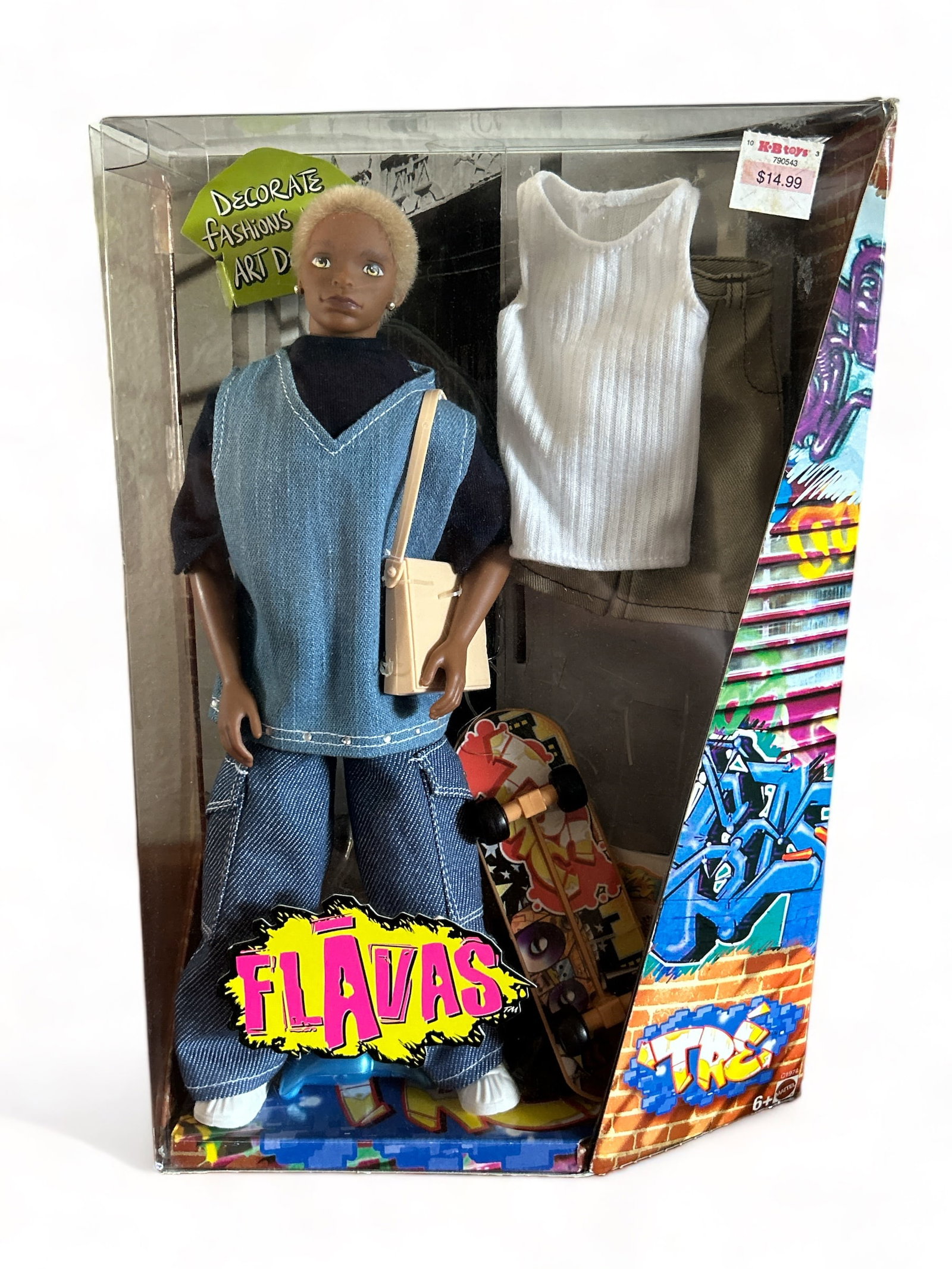Flavas "Tre" African American Doll: Mattel, 2003. Sealed