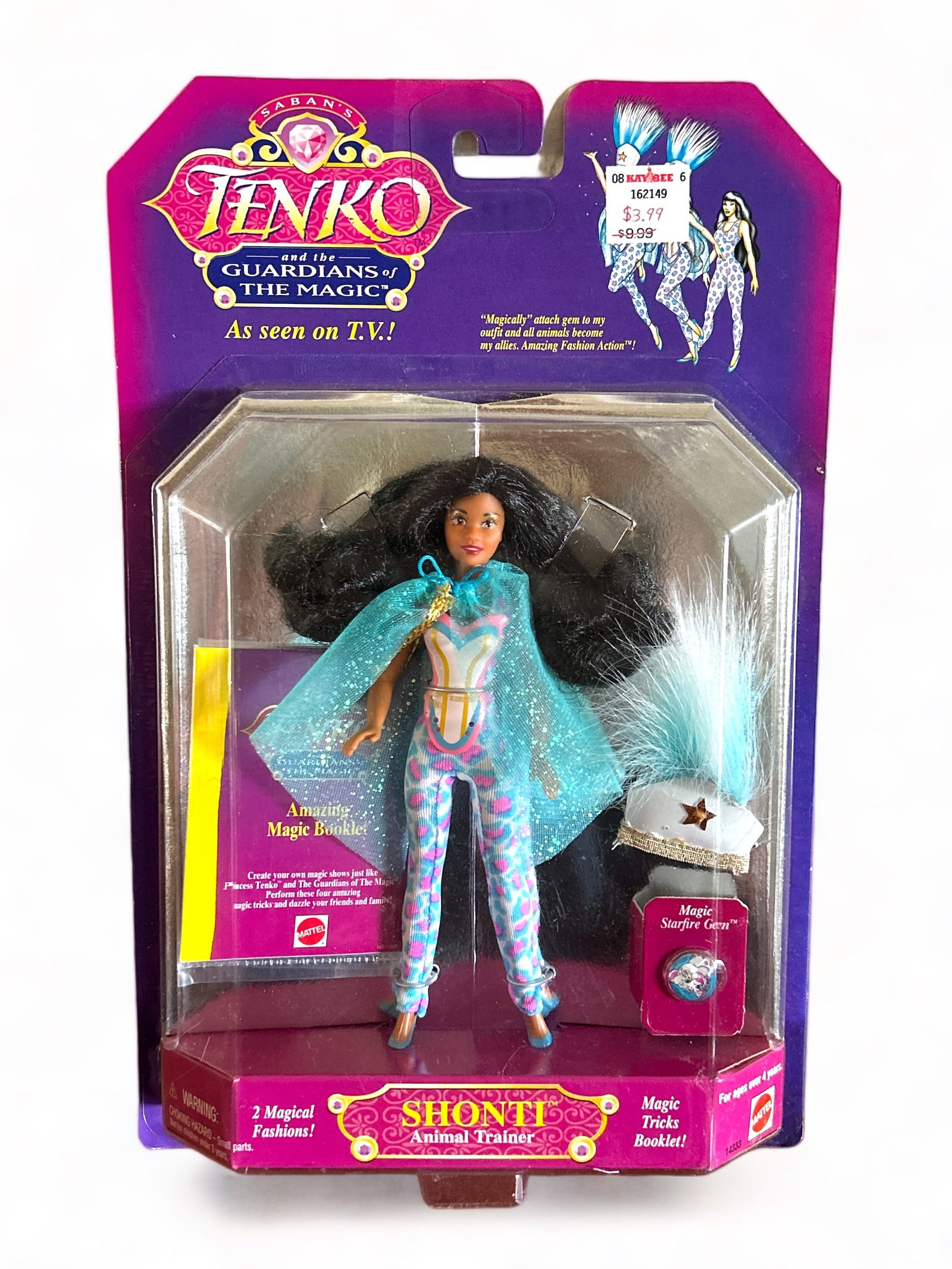 Saban's TENKO and the Guardians of the Magic 'Shonti' action figure: 1995, Mattel. Sealed