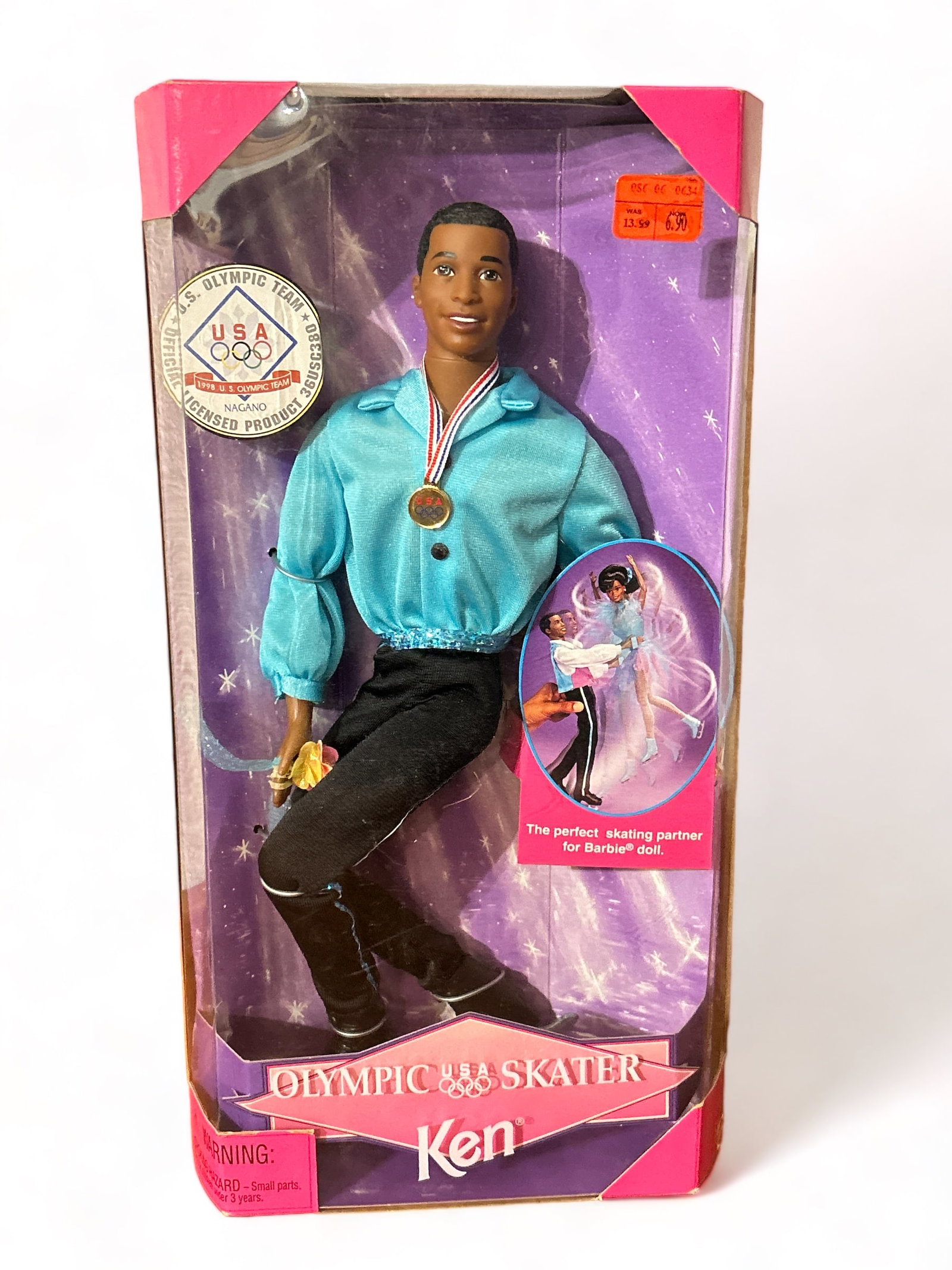 1997 Olympic Skier African American Ken Barbie Doll: 1997, Mattel. Sealed