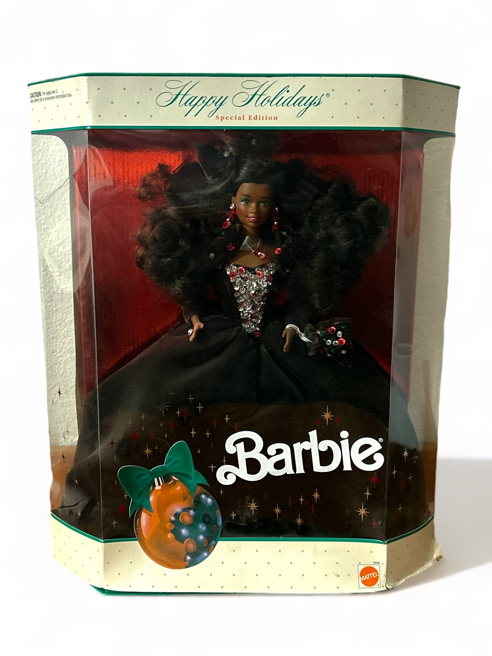 1991 Happy Holidays Special Edition African American Barbie: 1991, Mattel. Box has been opened.