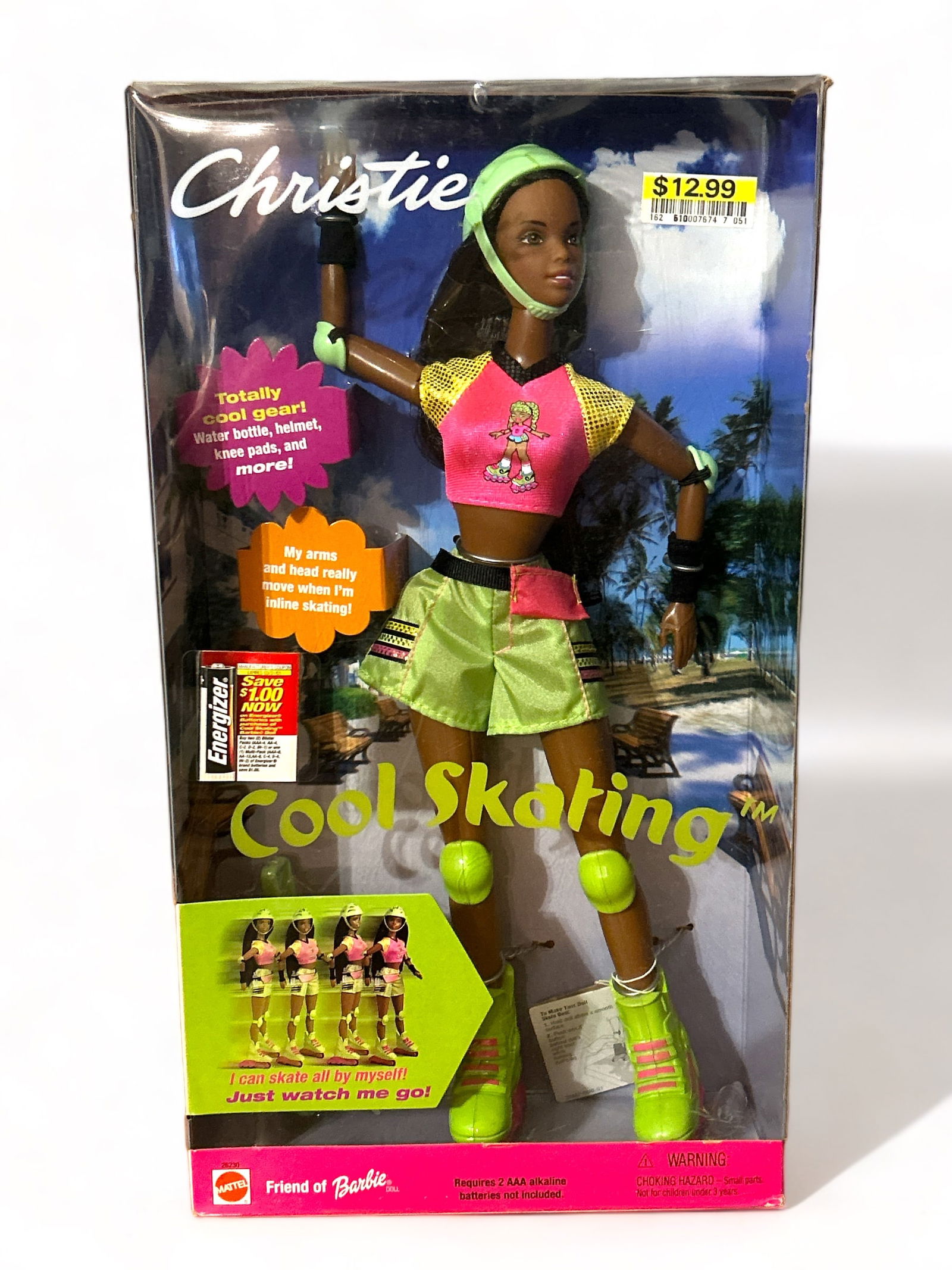 1999 Cool Skating 'Christie' African American Barbie Doll (1 of 2)
