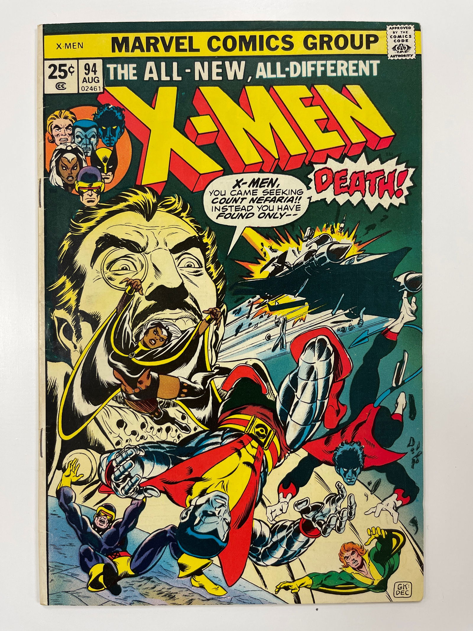 X-MEN #94  NEW X-MEN BEGIN 2ND APP NIGHTCRAWLER STORM COLOSSUS MARVEL (1 of 3)